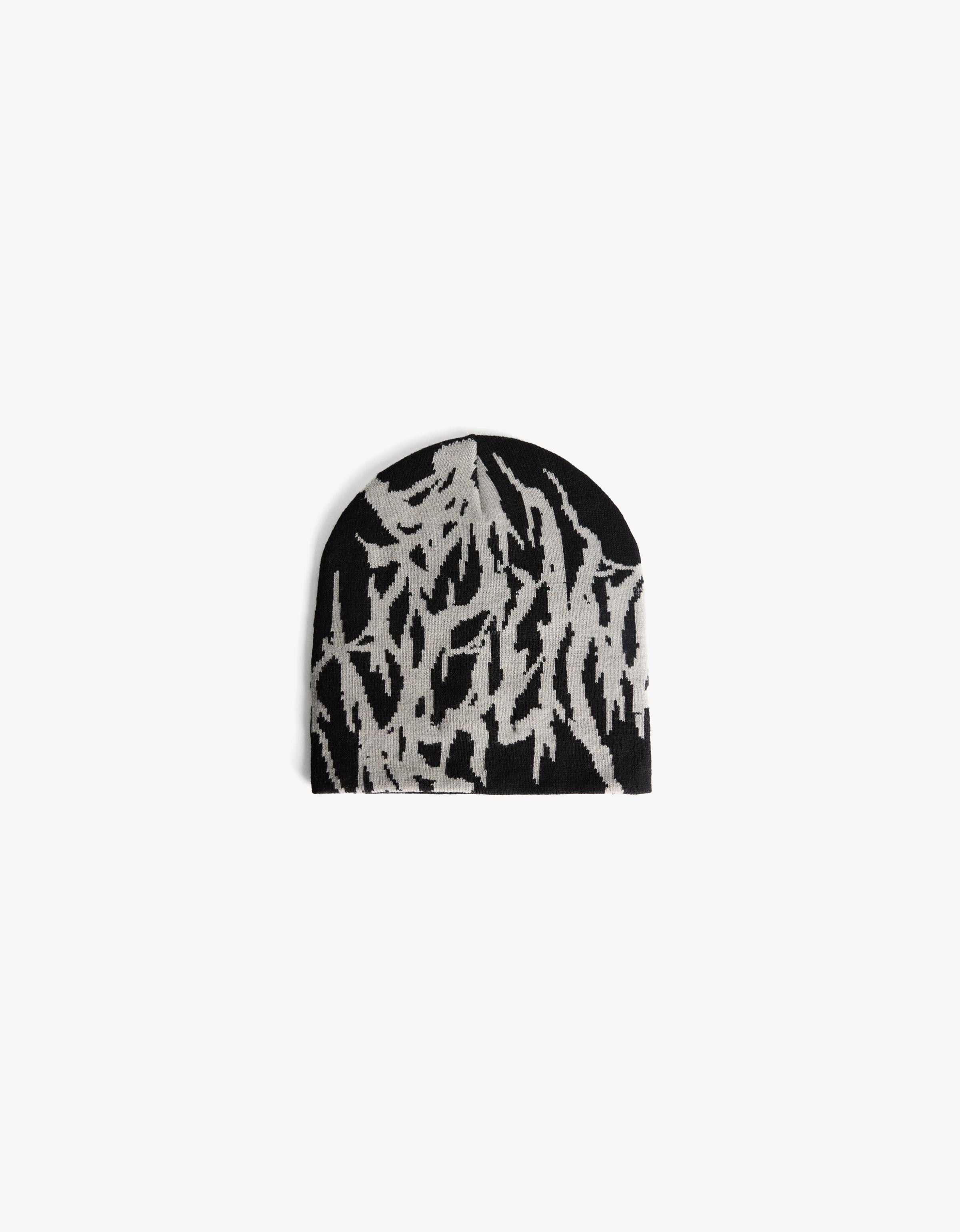 Jacquard beanie — Black