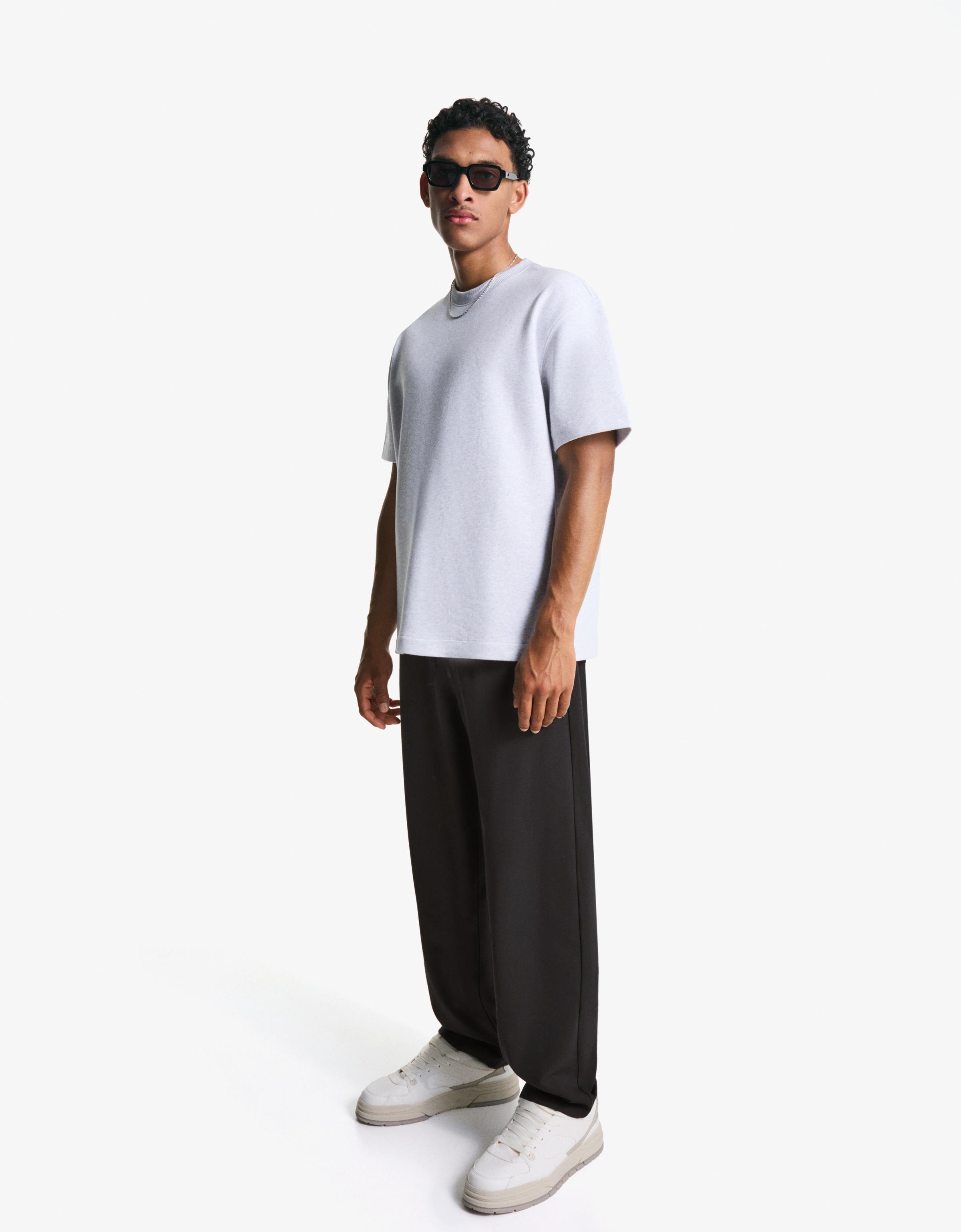 Bershka Gerade Jogginghose, Tailored Herren Xs Schwarz