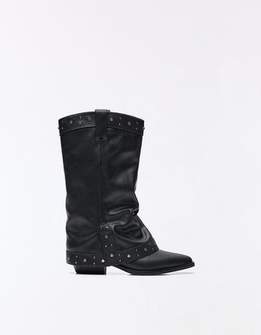 Cowboy trouser boots — BLACK 1