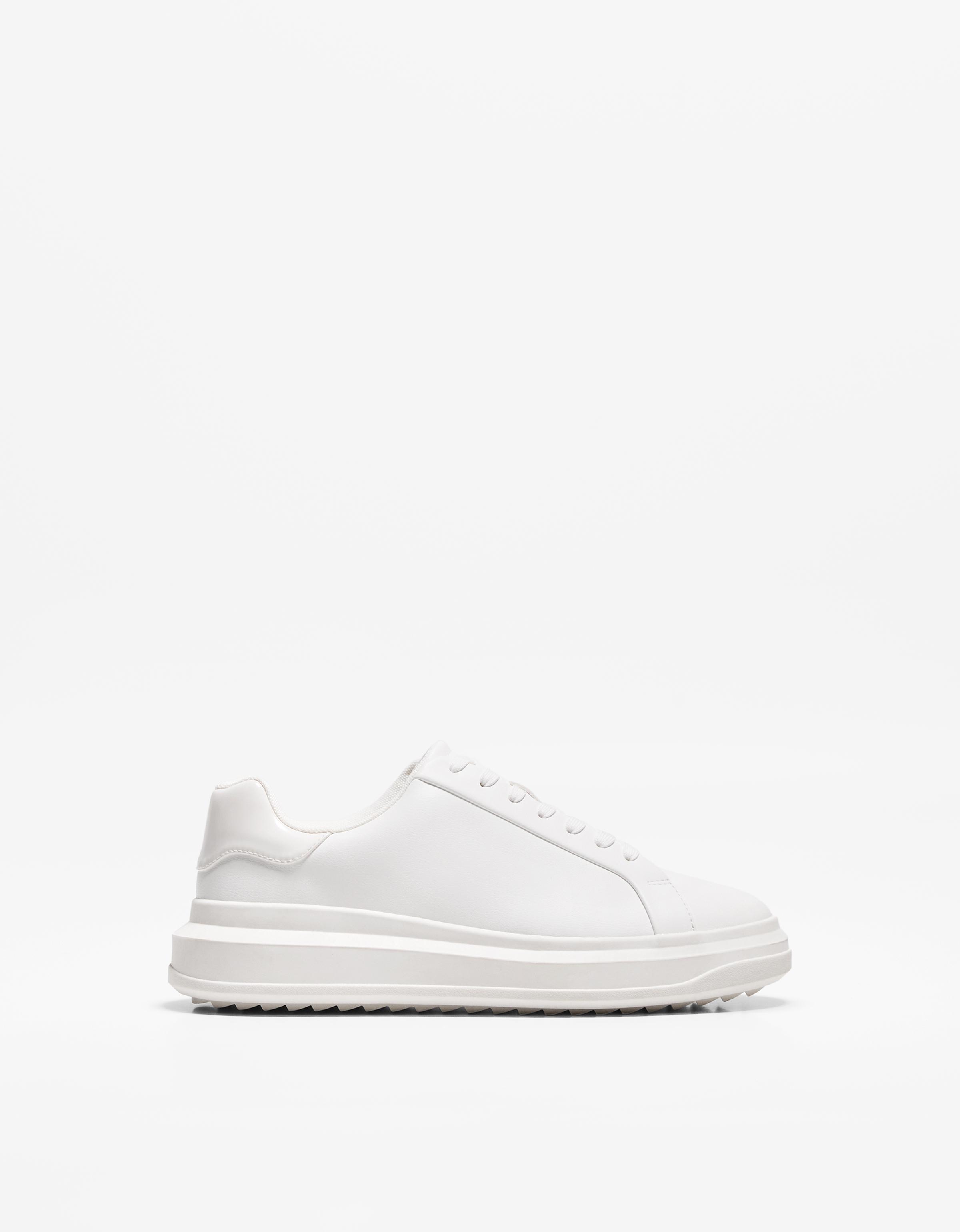 Bershka Sneaker Mit Dicker Sohle Herren 39 Weiss