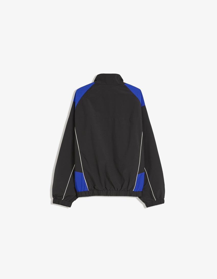 Cazadora técnica print-Negro-5