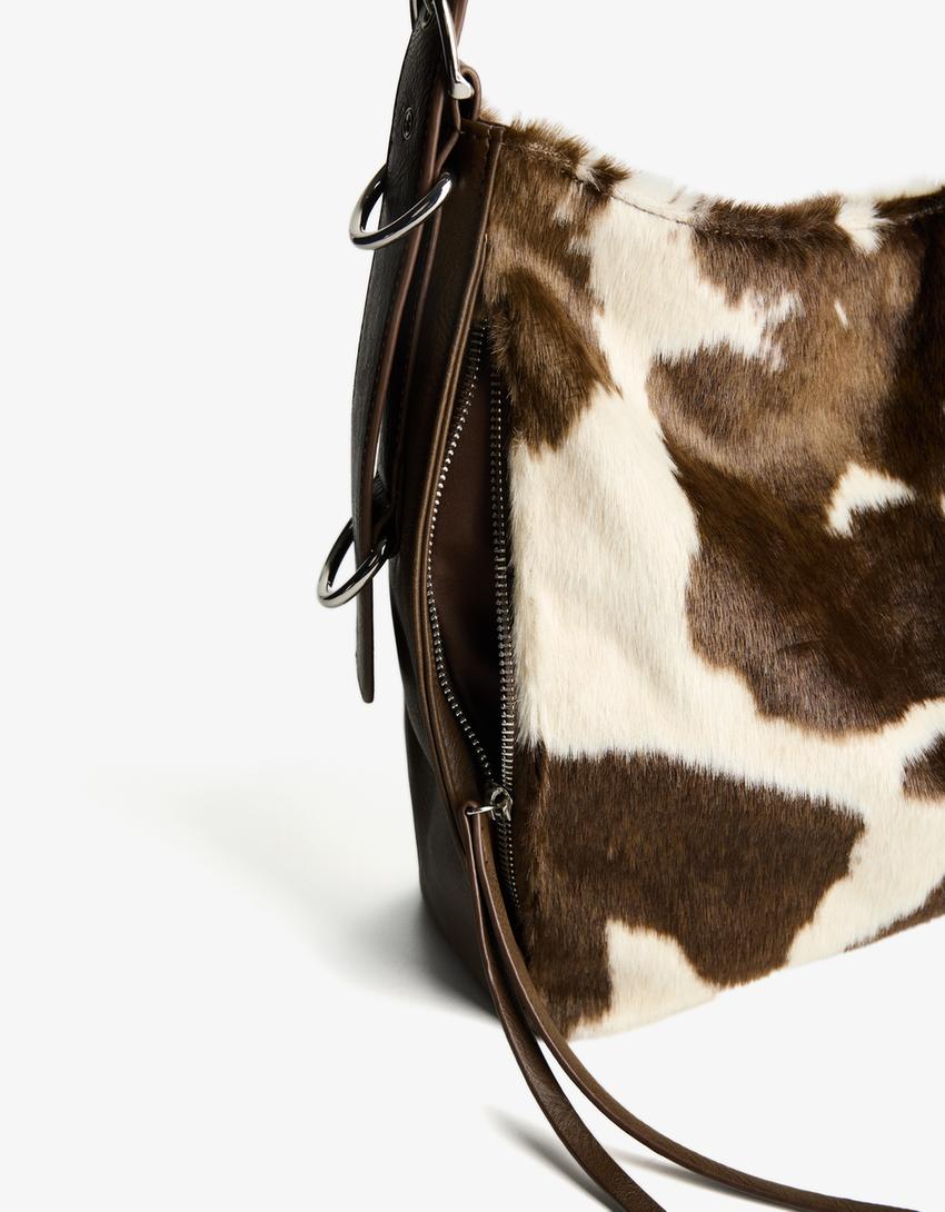 Bolso efecto piel-Marrón