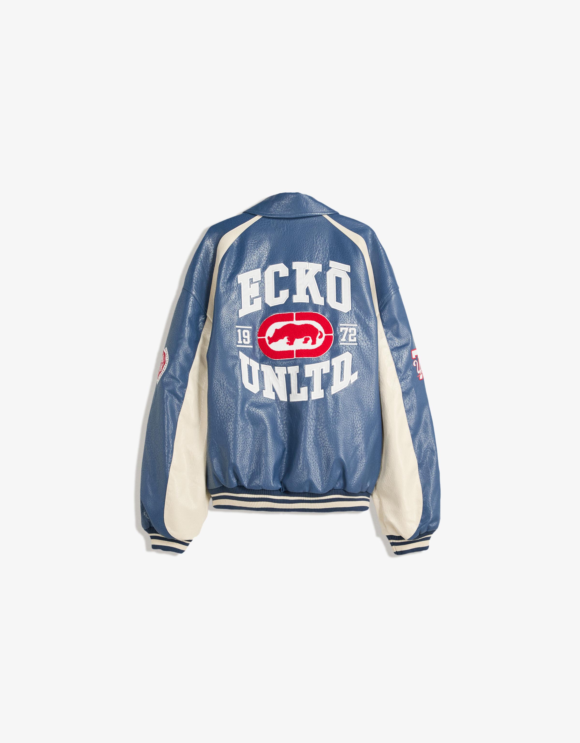 E.r⑅　0913 Ecko Unltd leather effect jacket - Outerwear - Men | Bershka