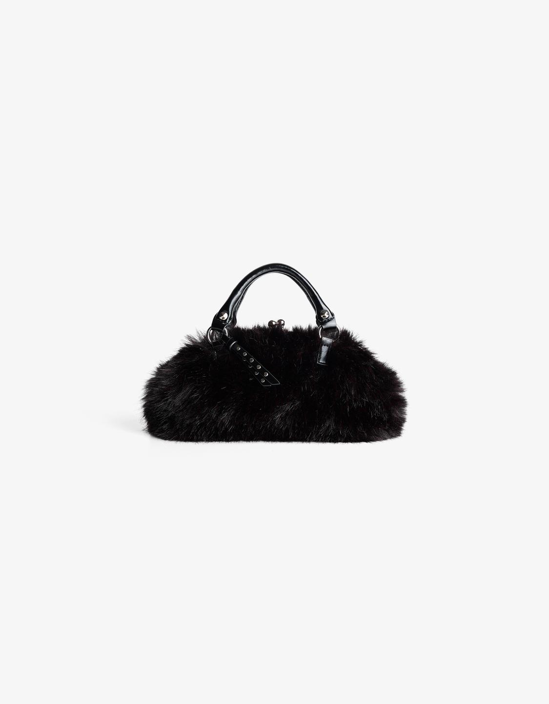 Faux fur bag
