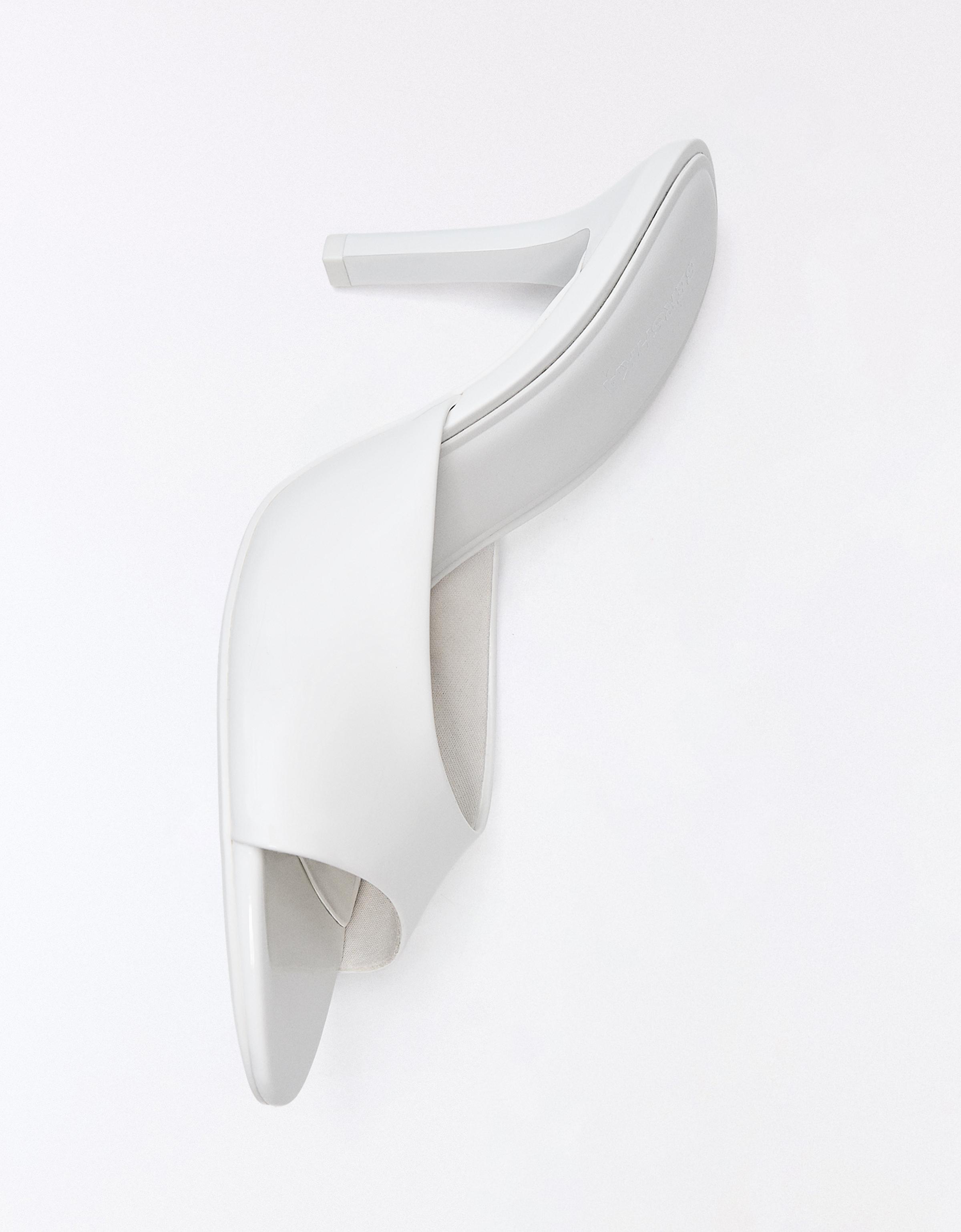 High-heel mules — WHITE