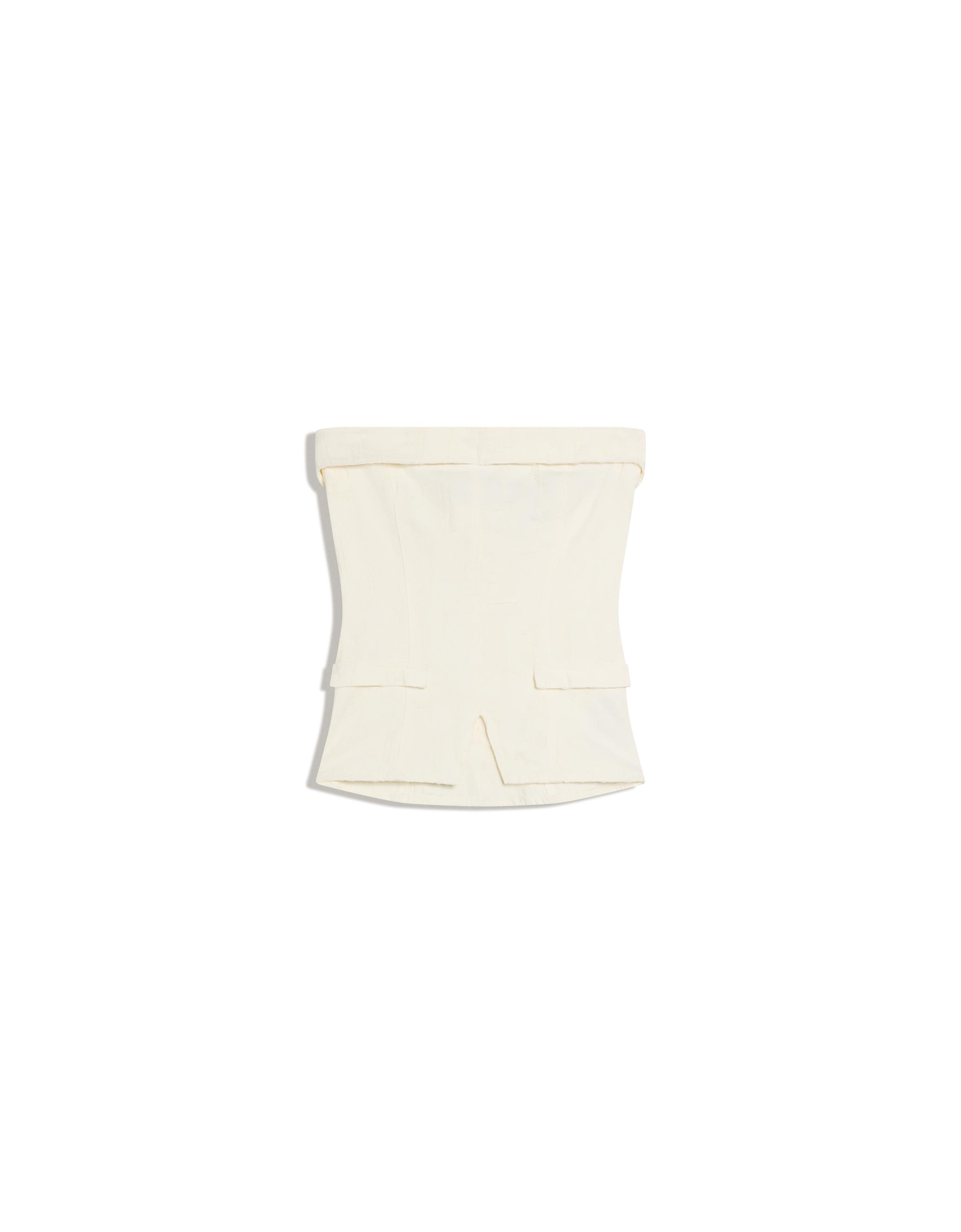 Denim bandeau top - Görsel 4