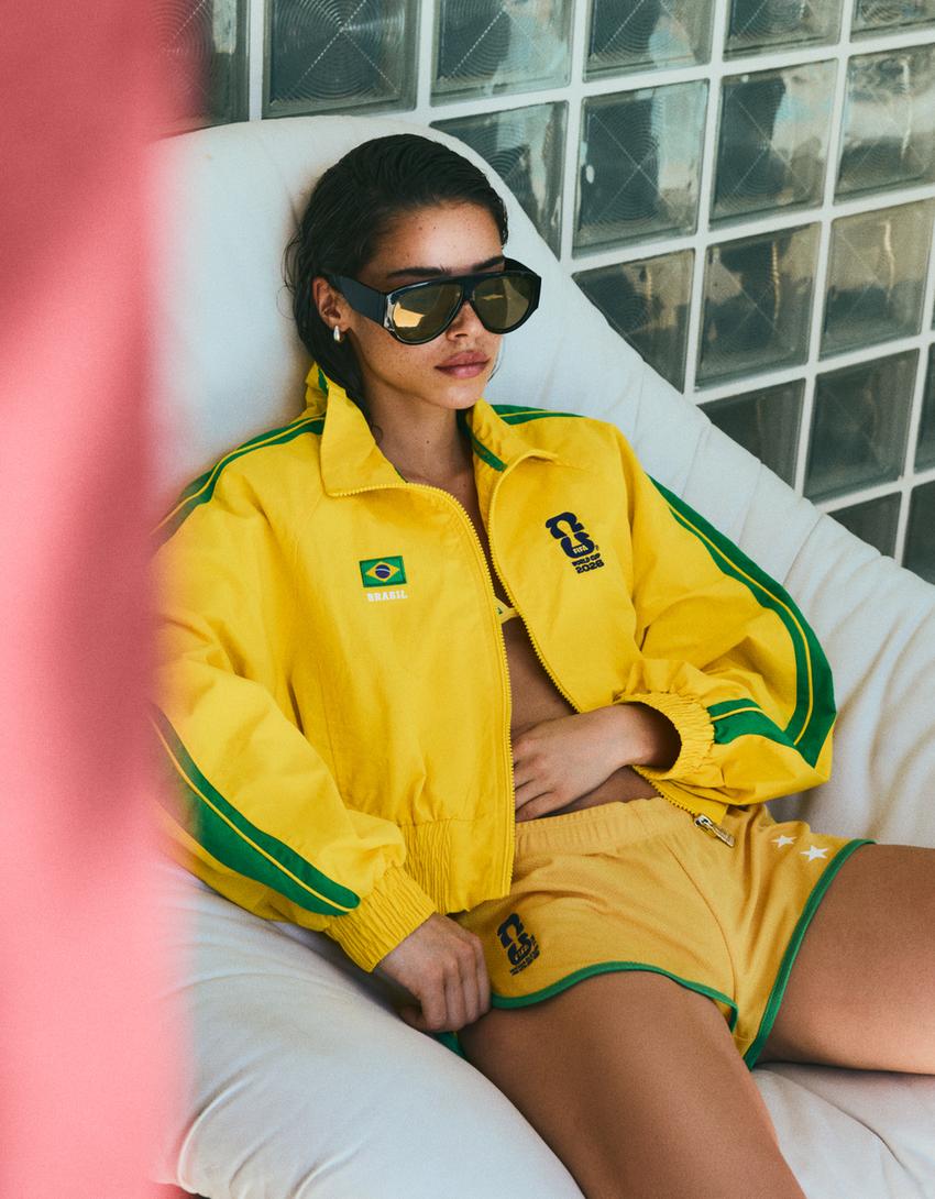 Brezilya FIFA WORLD CUP™ naylon ceket-Sarı