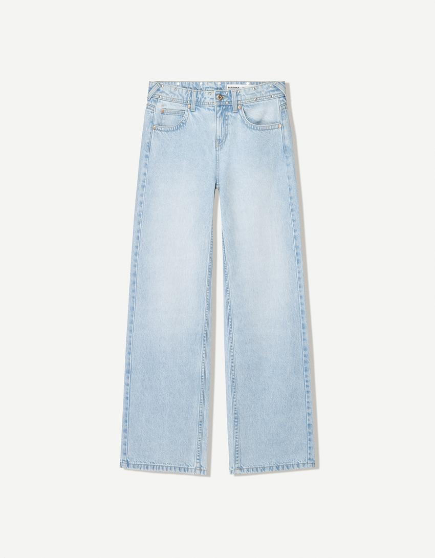 Jeans baggy print estrellas