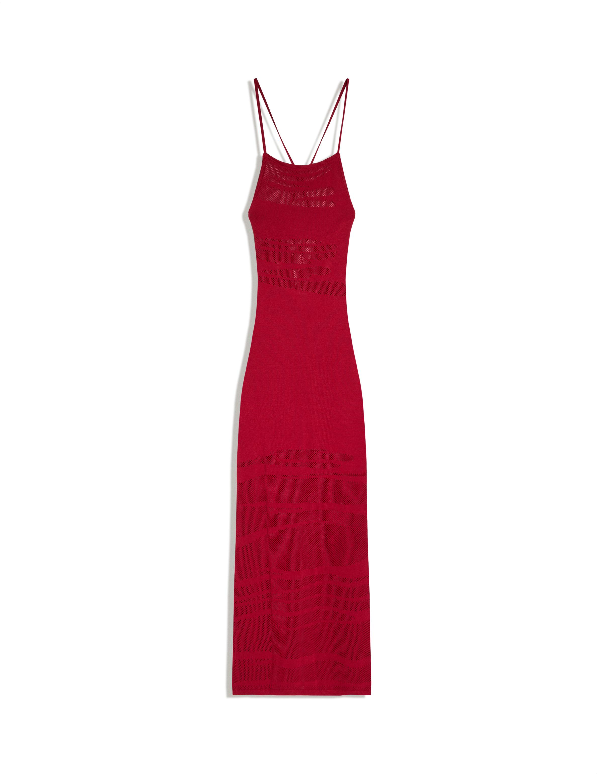 Open-back midi dress — Red