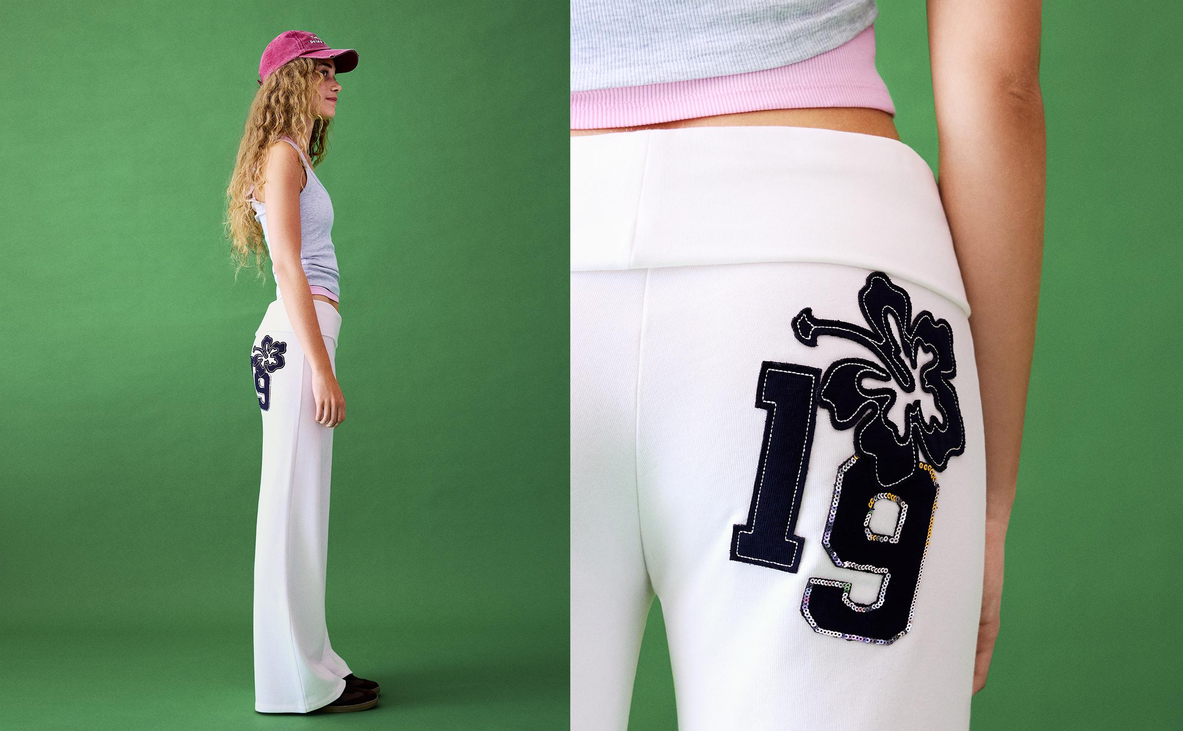 Yamalı şardonlu çan paça pantolon - Görsel 27