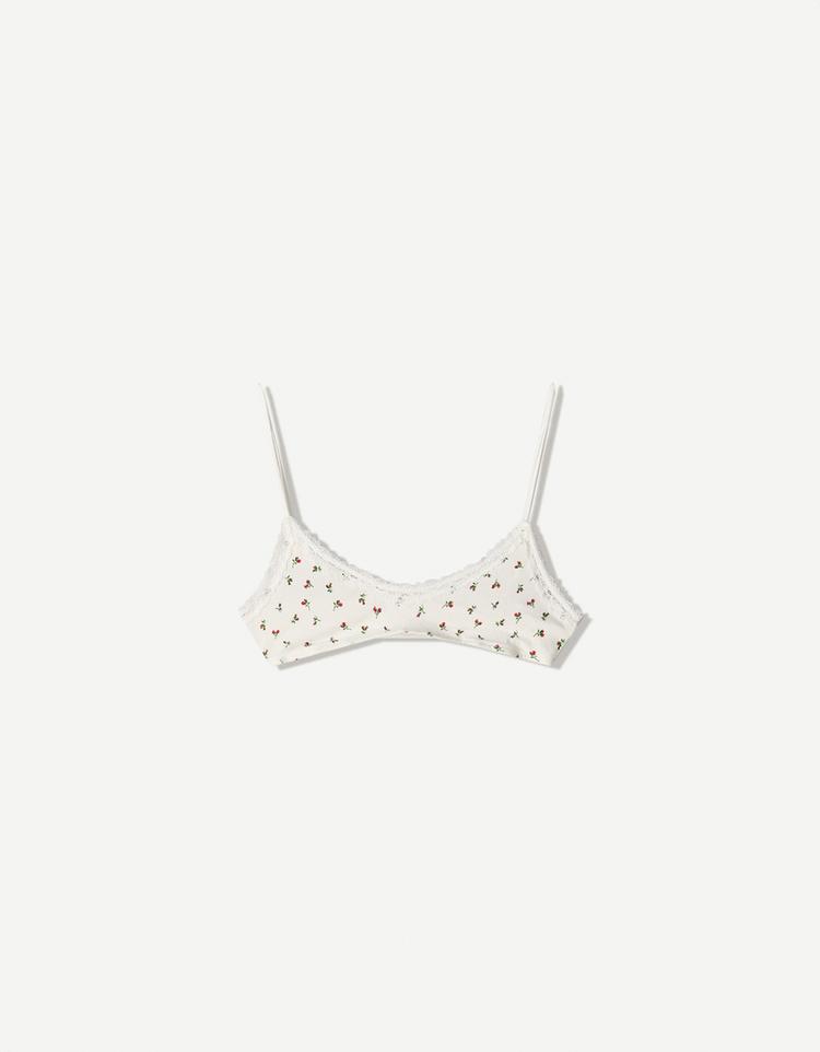 Çiçek baskılı bralet