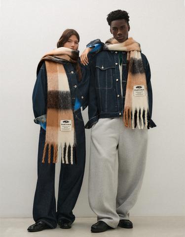 Check scarf — Brown 1
