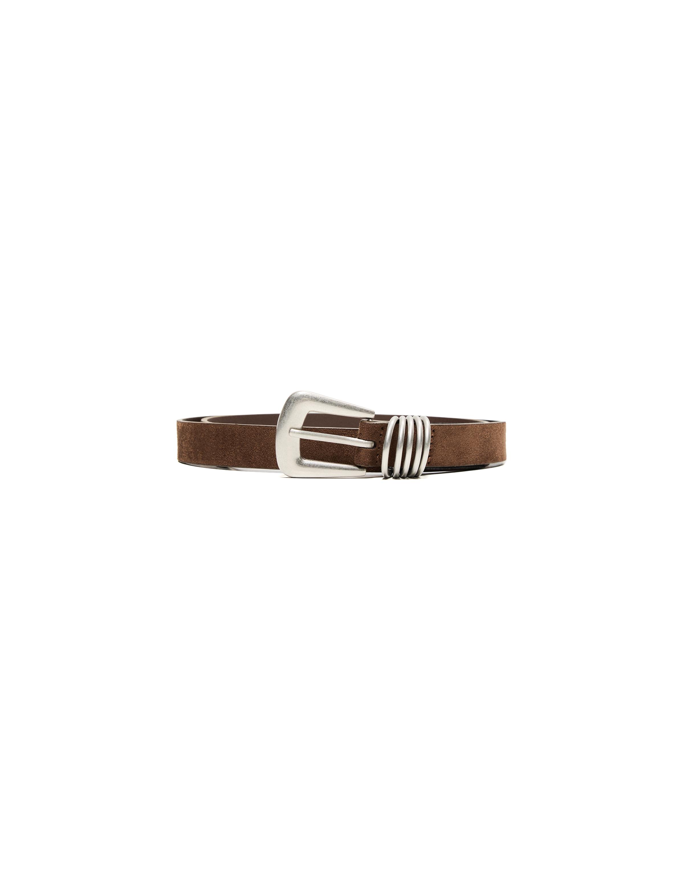 Buckle belt — Brown