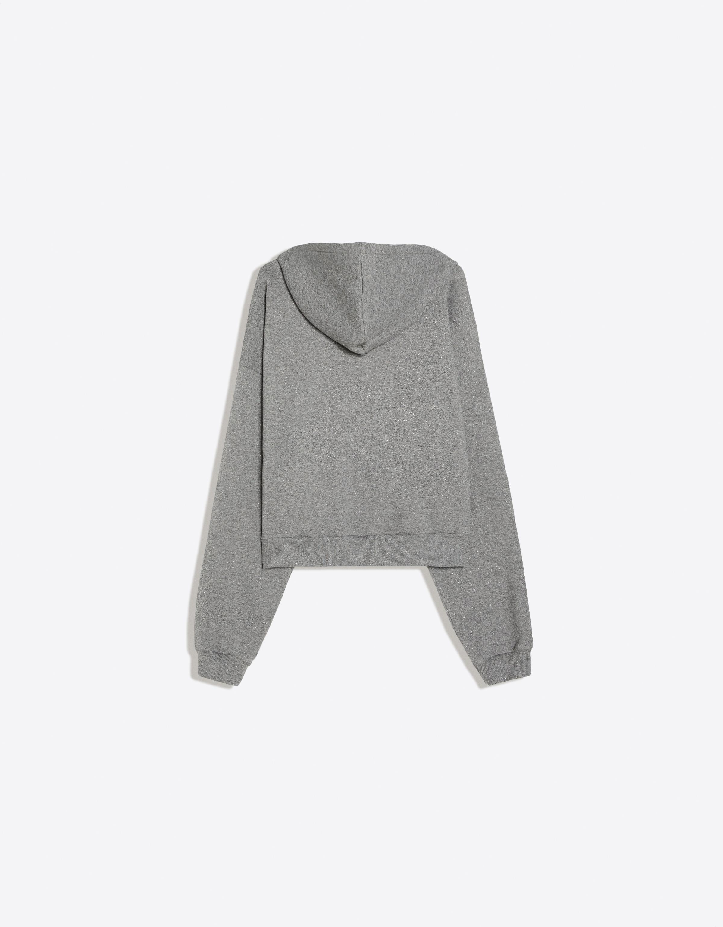 Rhinestone hoodie — Grey