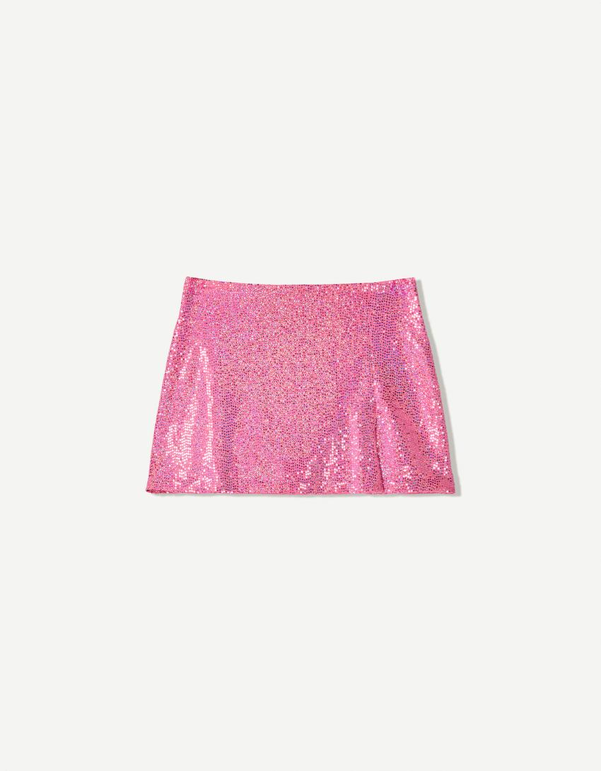 Set top y falda brillo-Set top y falda brillo