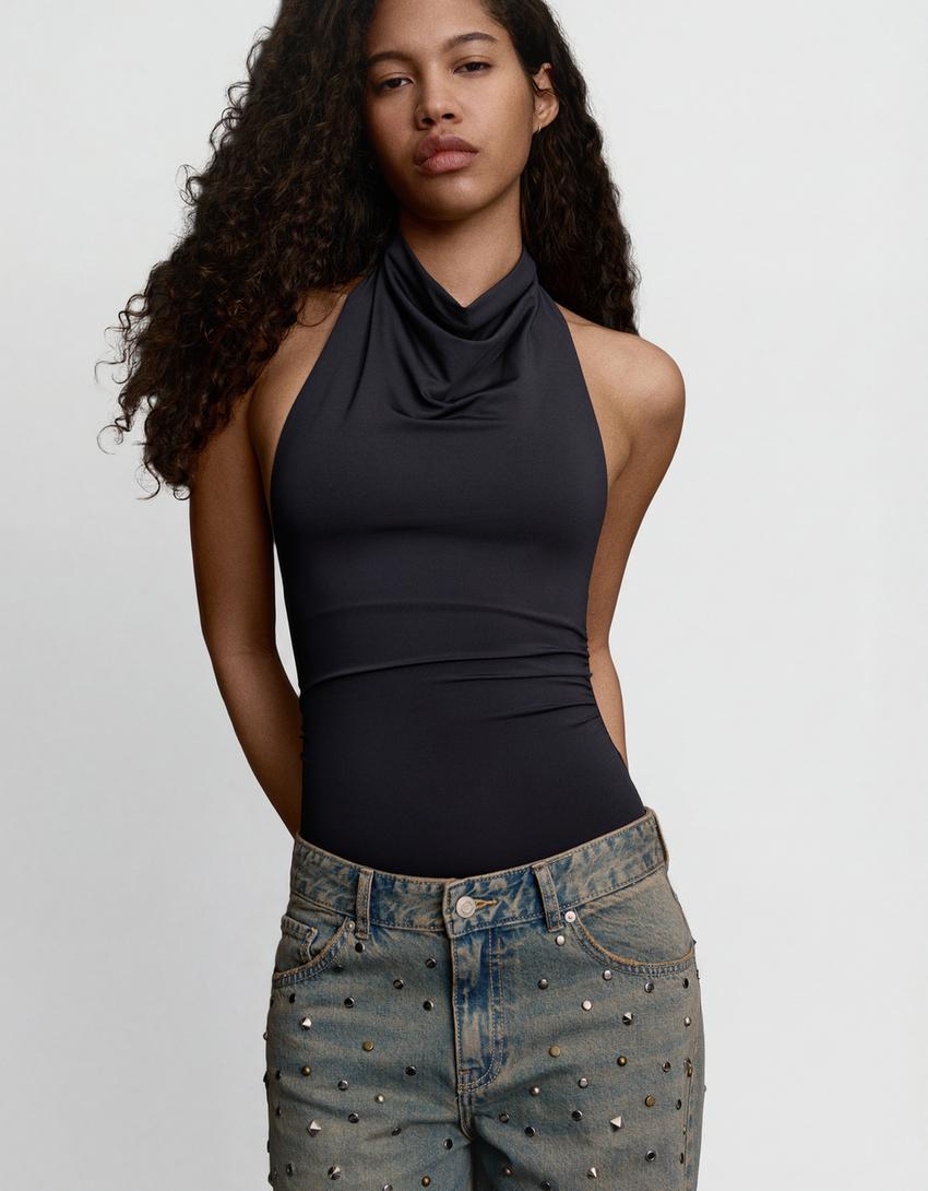 Body halter-Gris oscuro