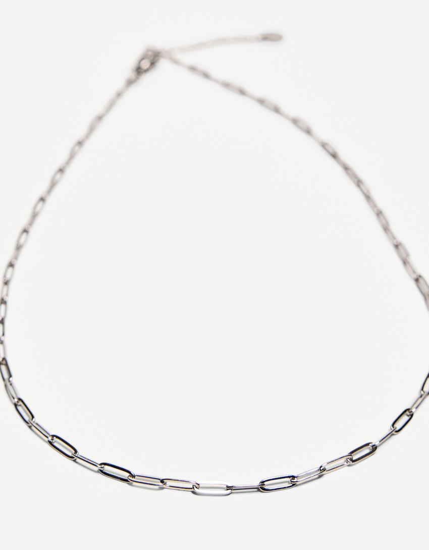 Steel chain link