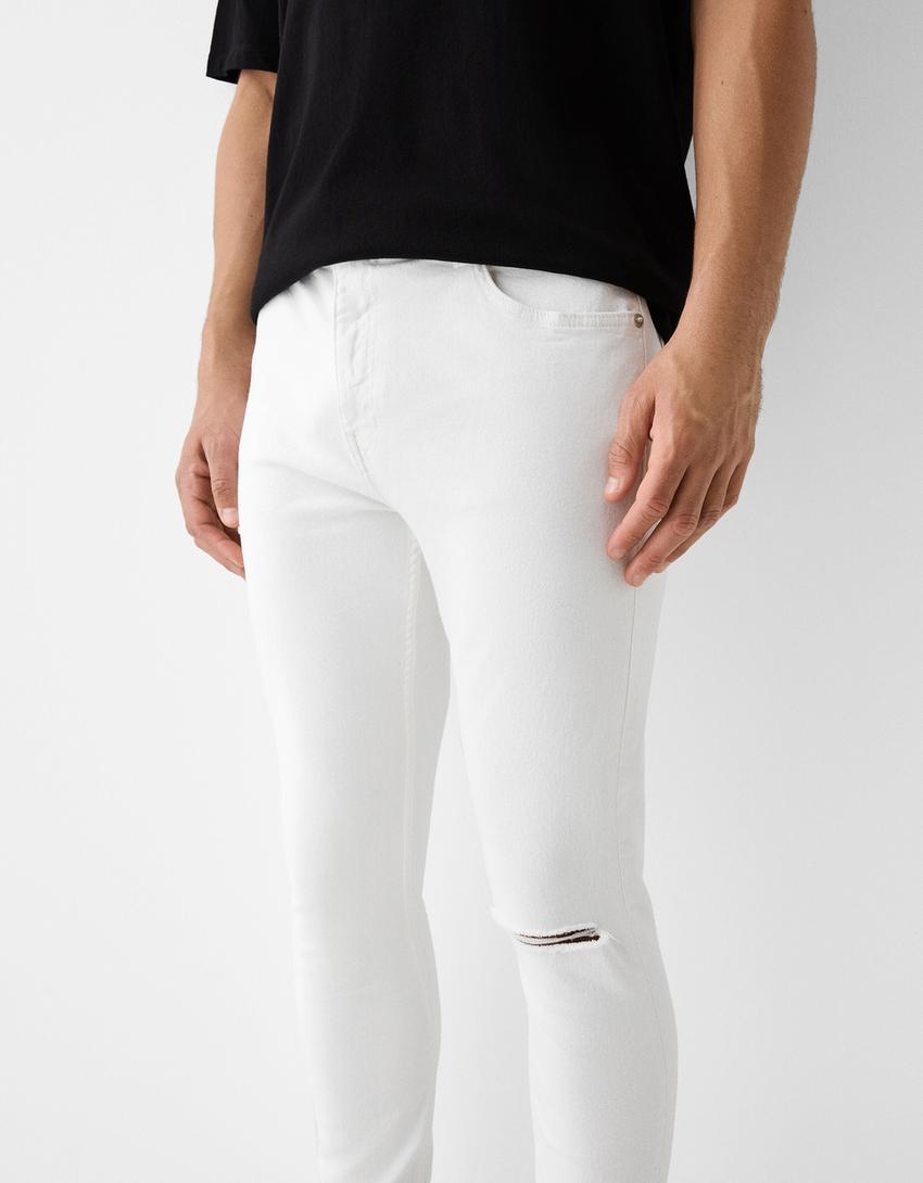 Jeans super skinny-Blanc-3
