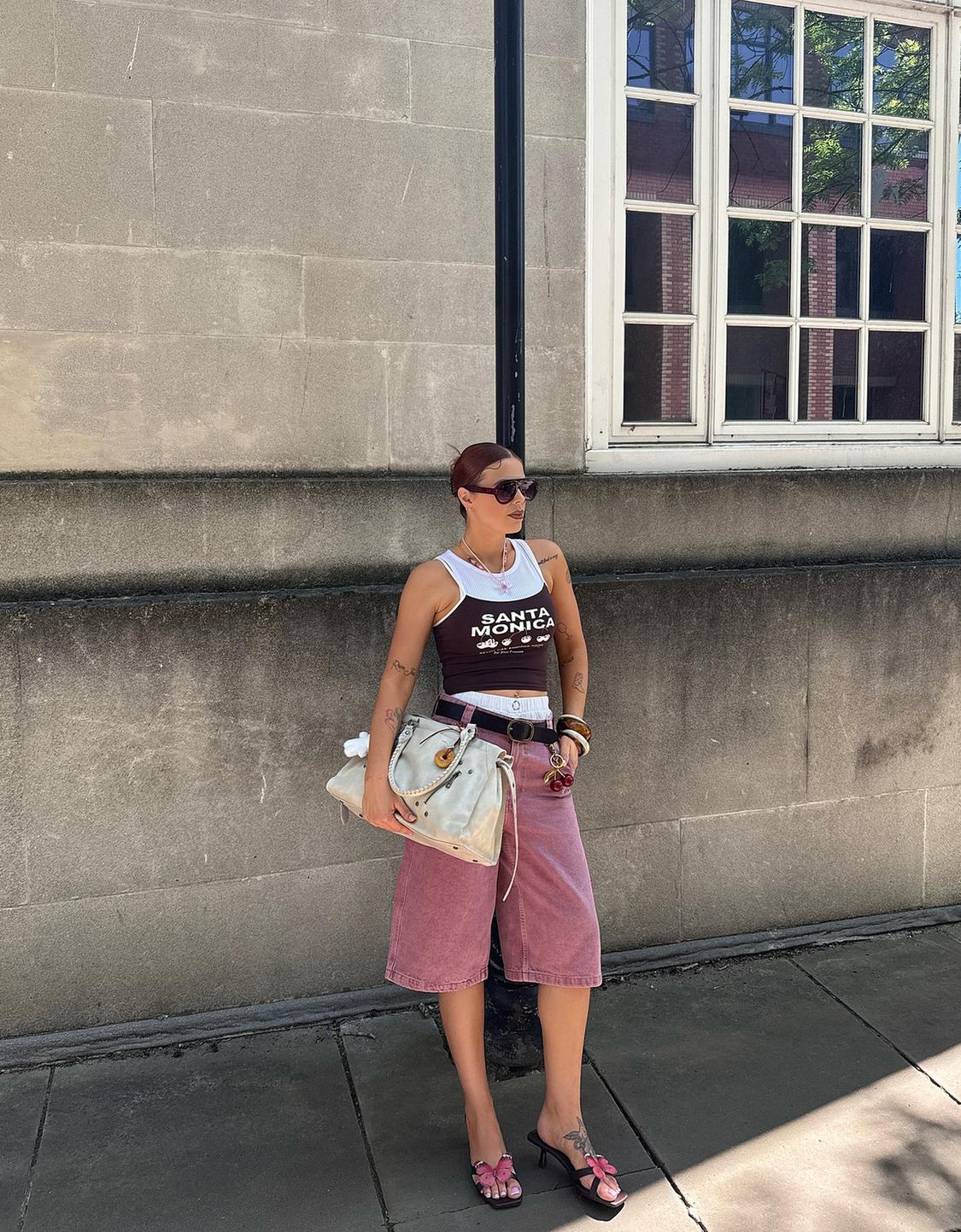 Printed strappy top