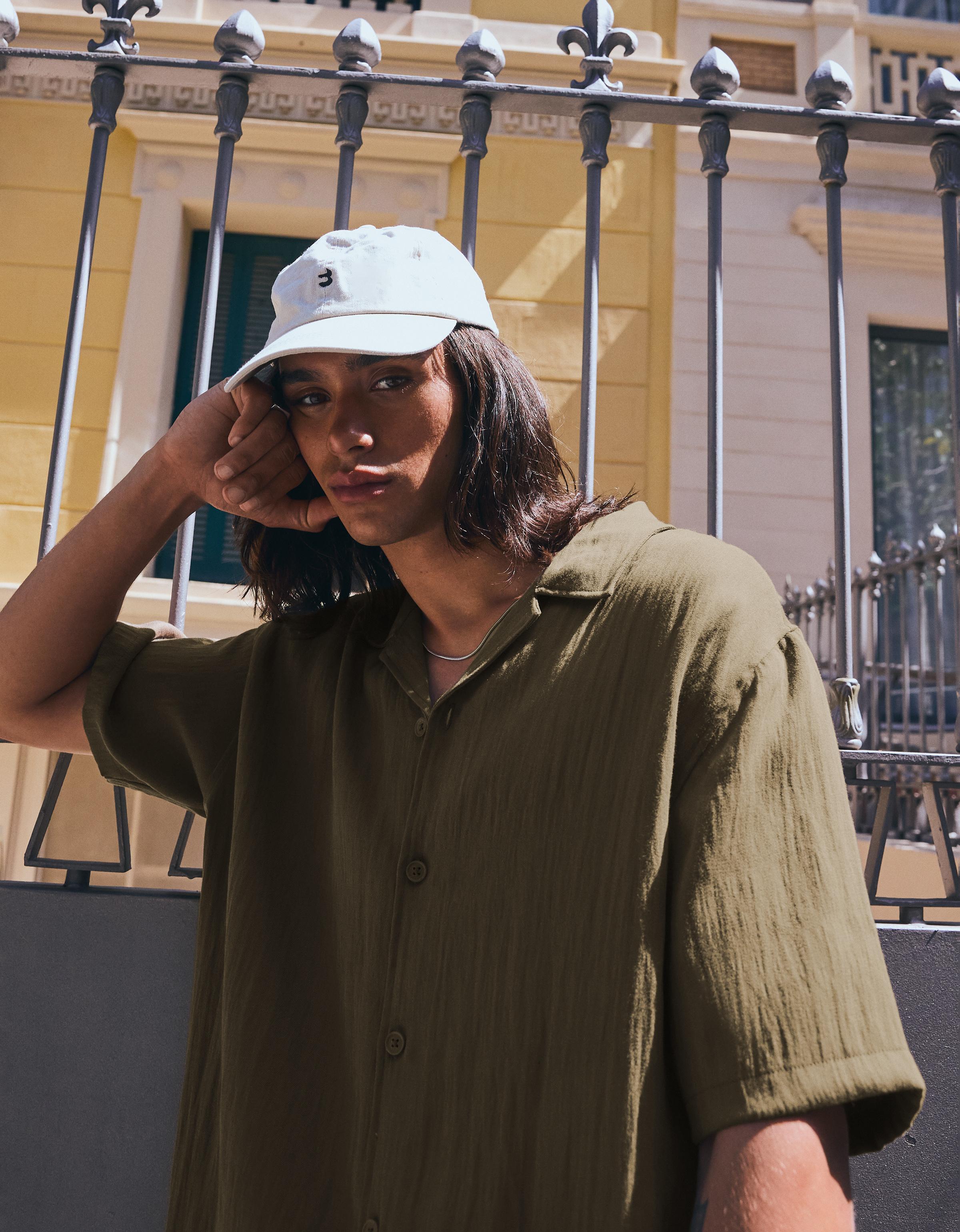 Rustic short sleeve shirt — Khaki