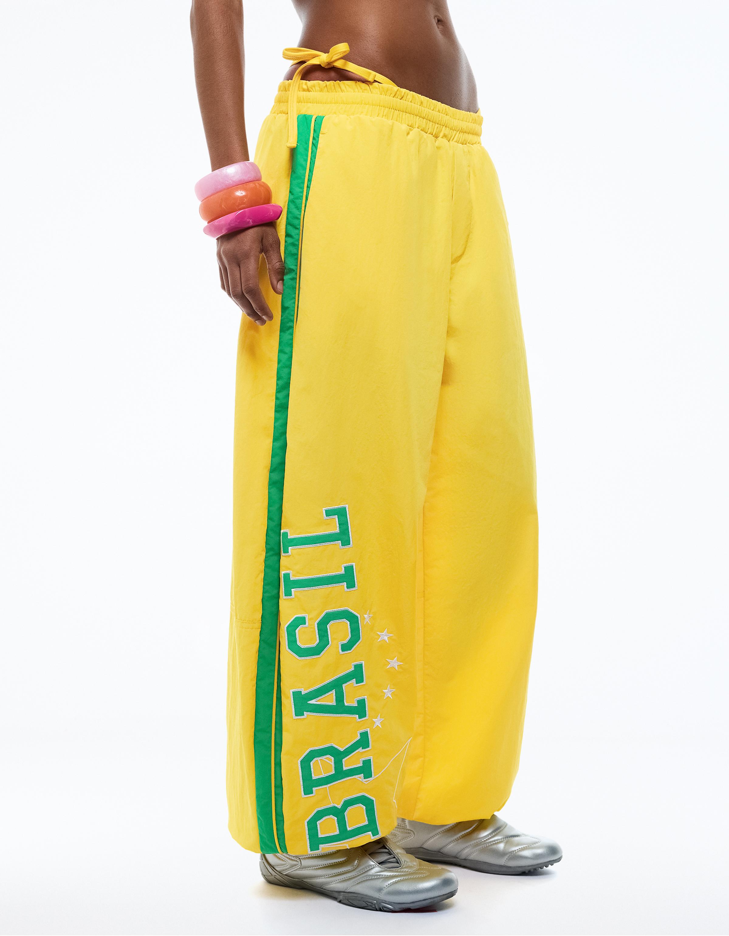 France FIFA WORLD CUP™ technical parachute trousers — Yellow