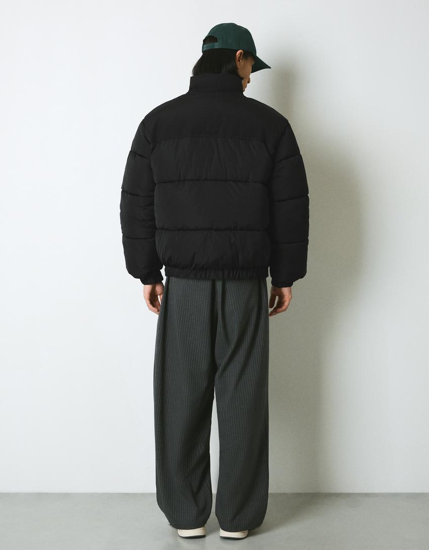 Cazadora puffy técnica-Negro