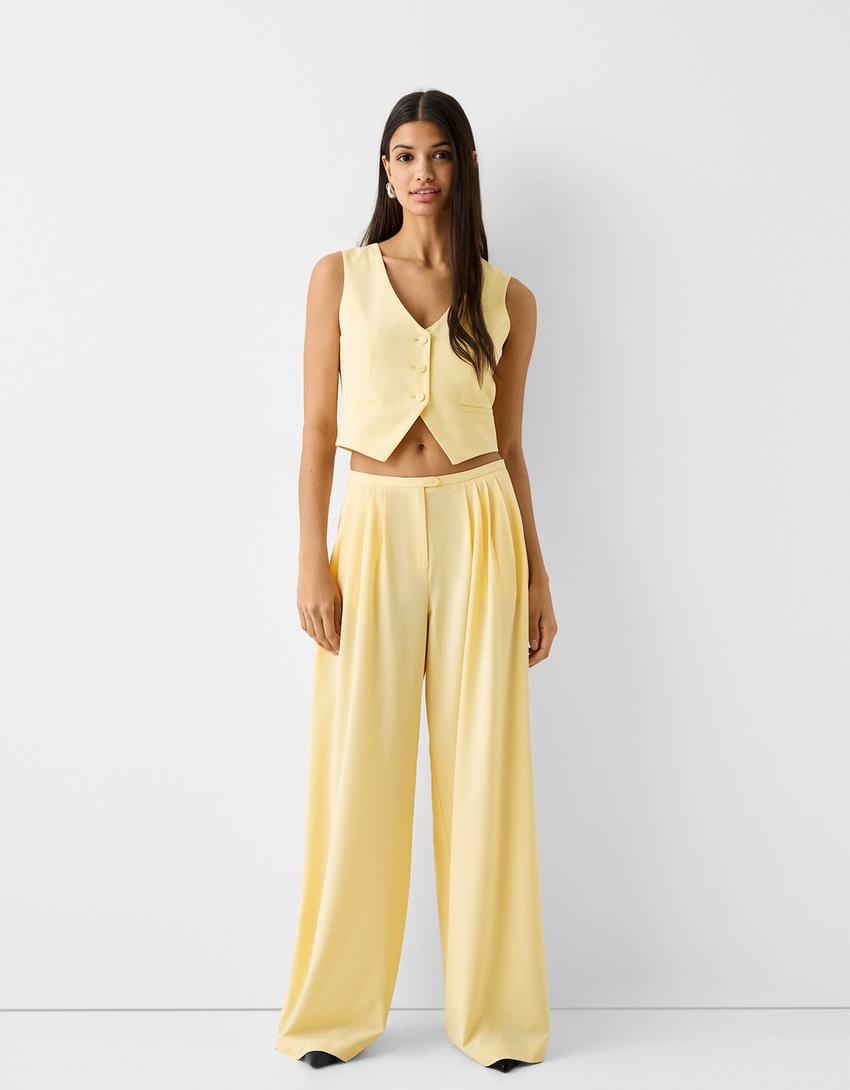 جاكيت فيست بأزرار-أصفر-3