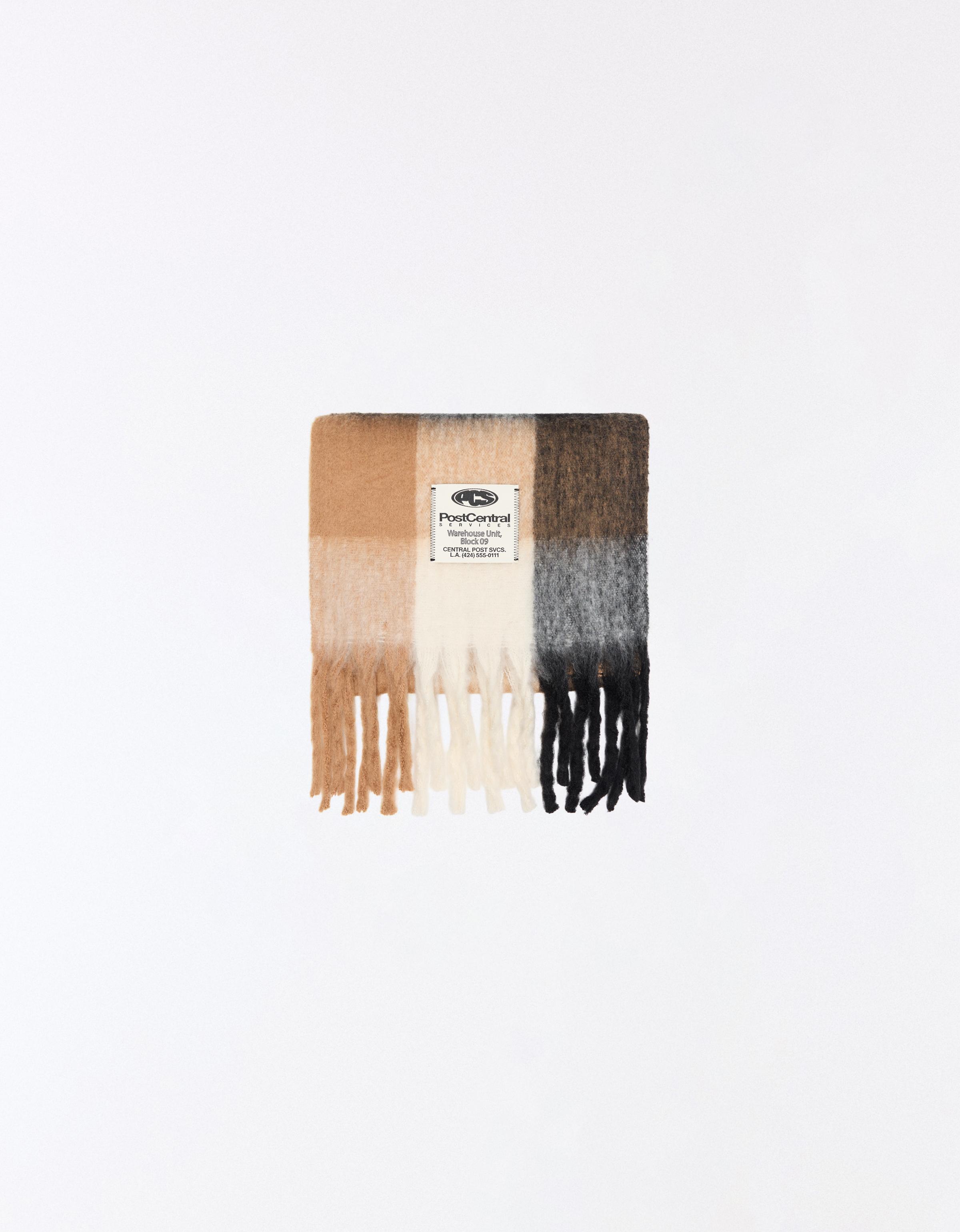 Check scarf — Brown