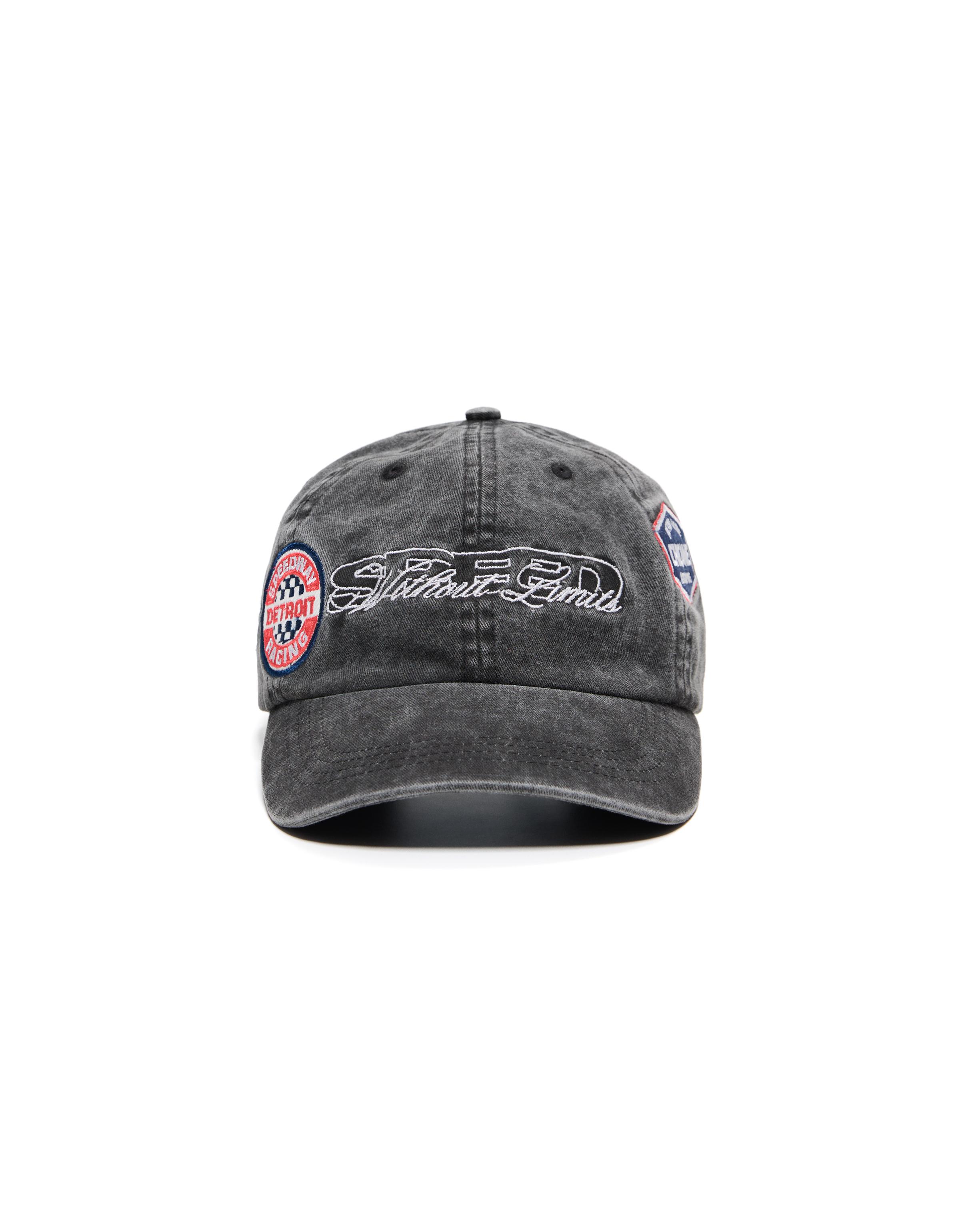 Racing patch cap — Dark grey