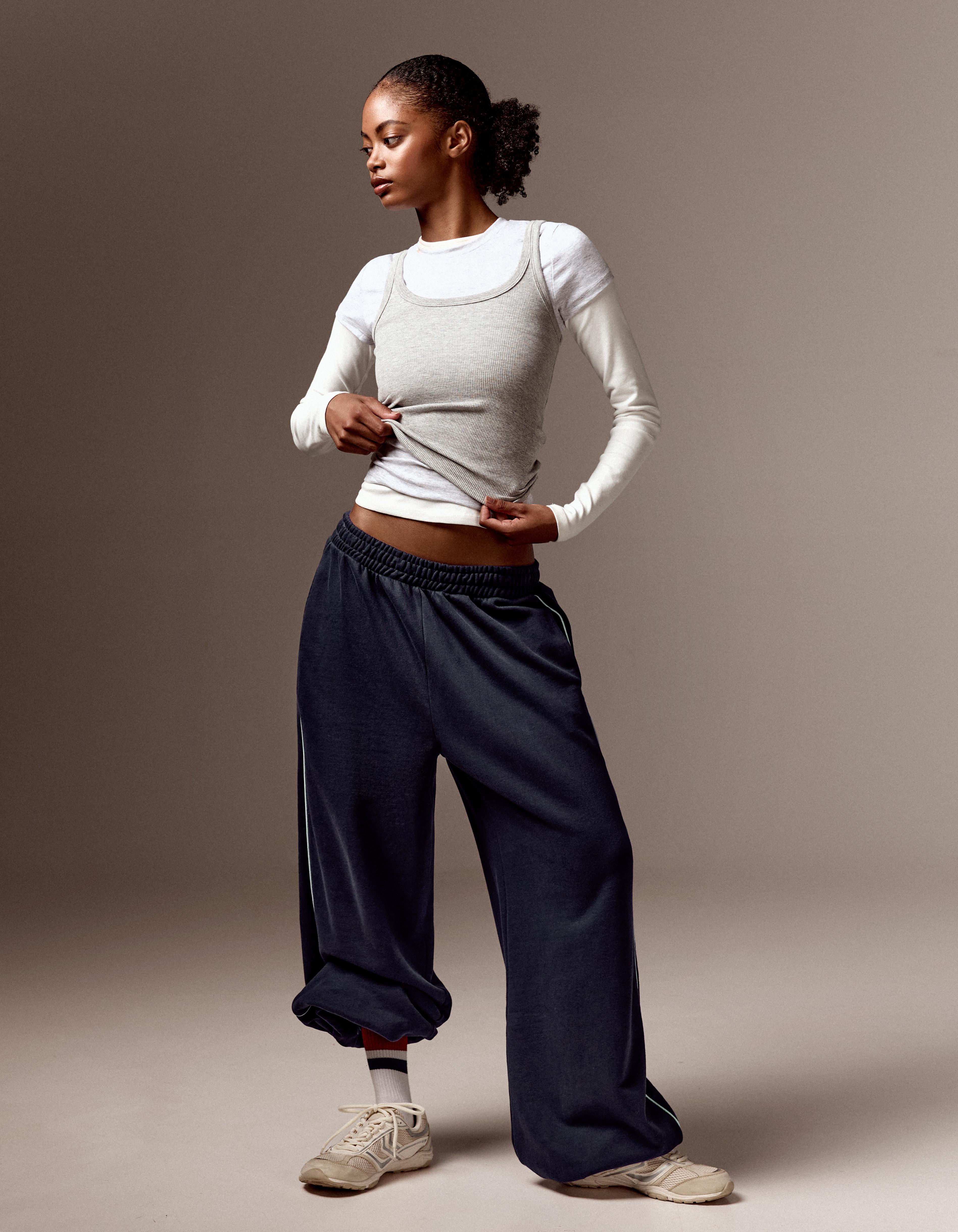 Dancer plush joggers — Navy