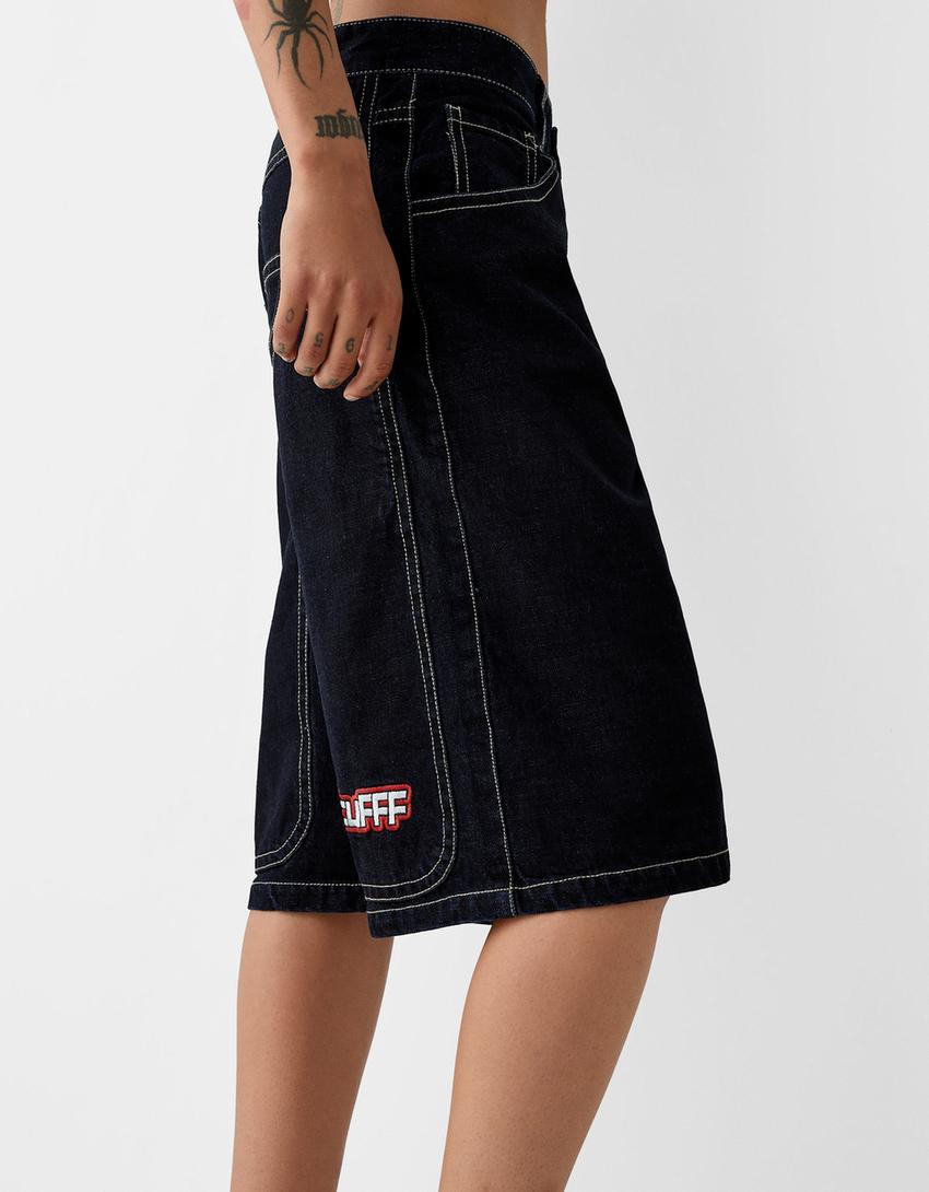 Bermuda jort BERSSSHKA X SSSTUFFF fil multicolore-Marine-5