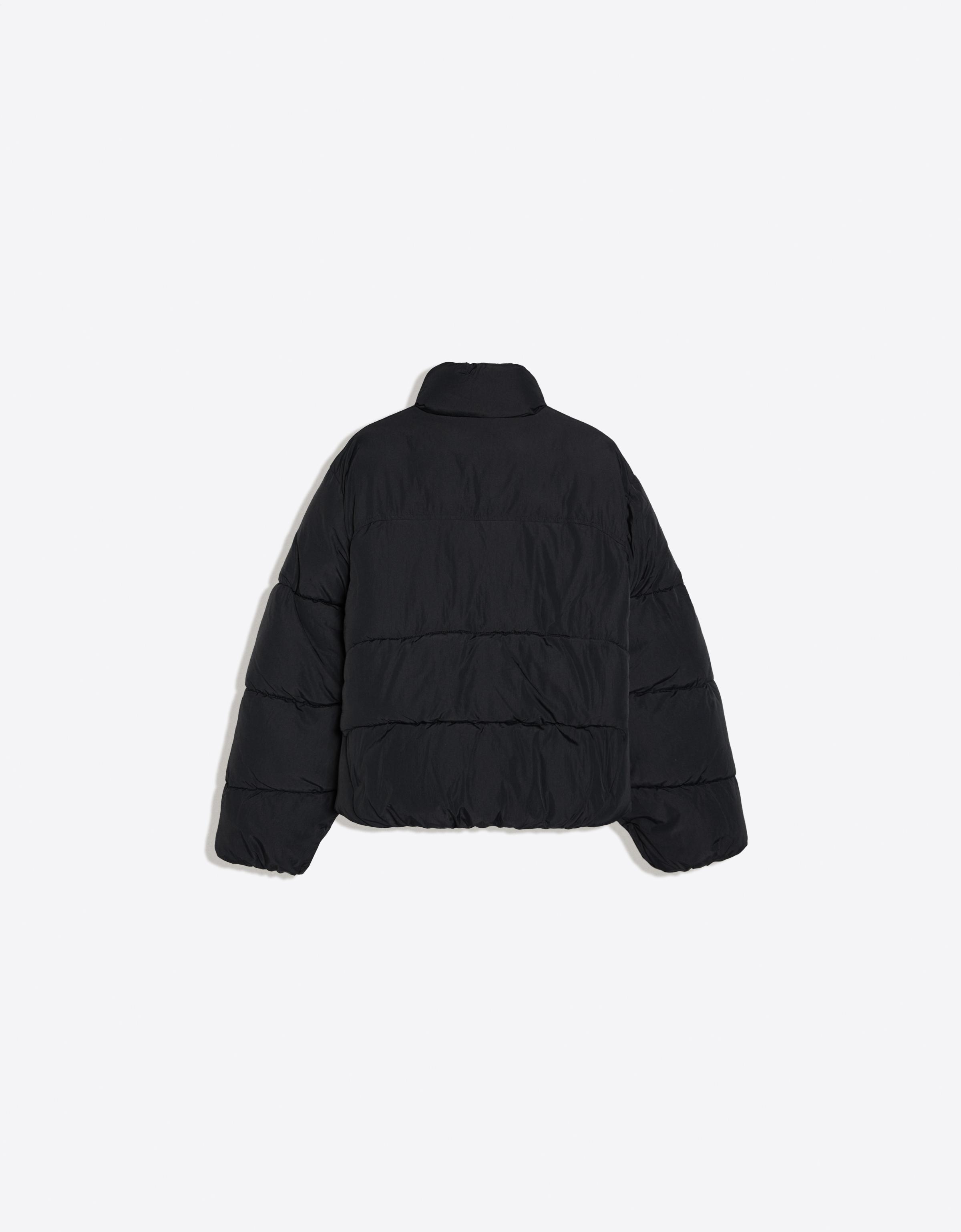 Water-repellent padded jacket — Black