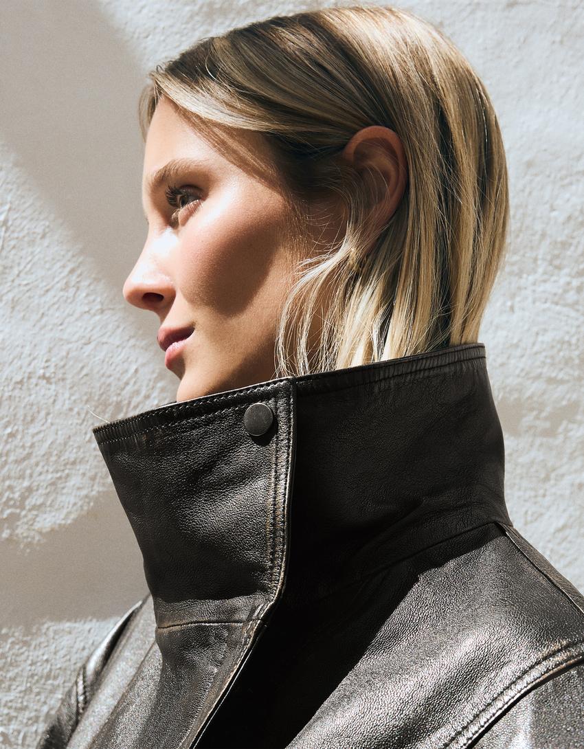 Leather jacket-Black