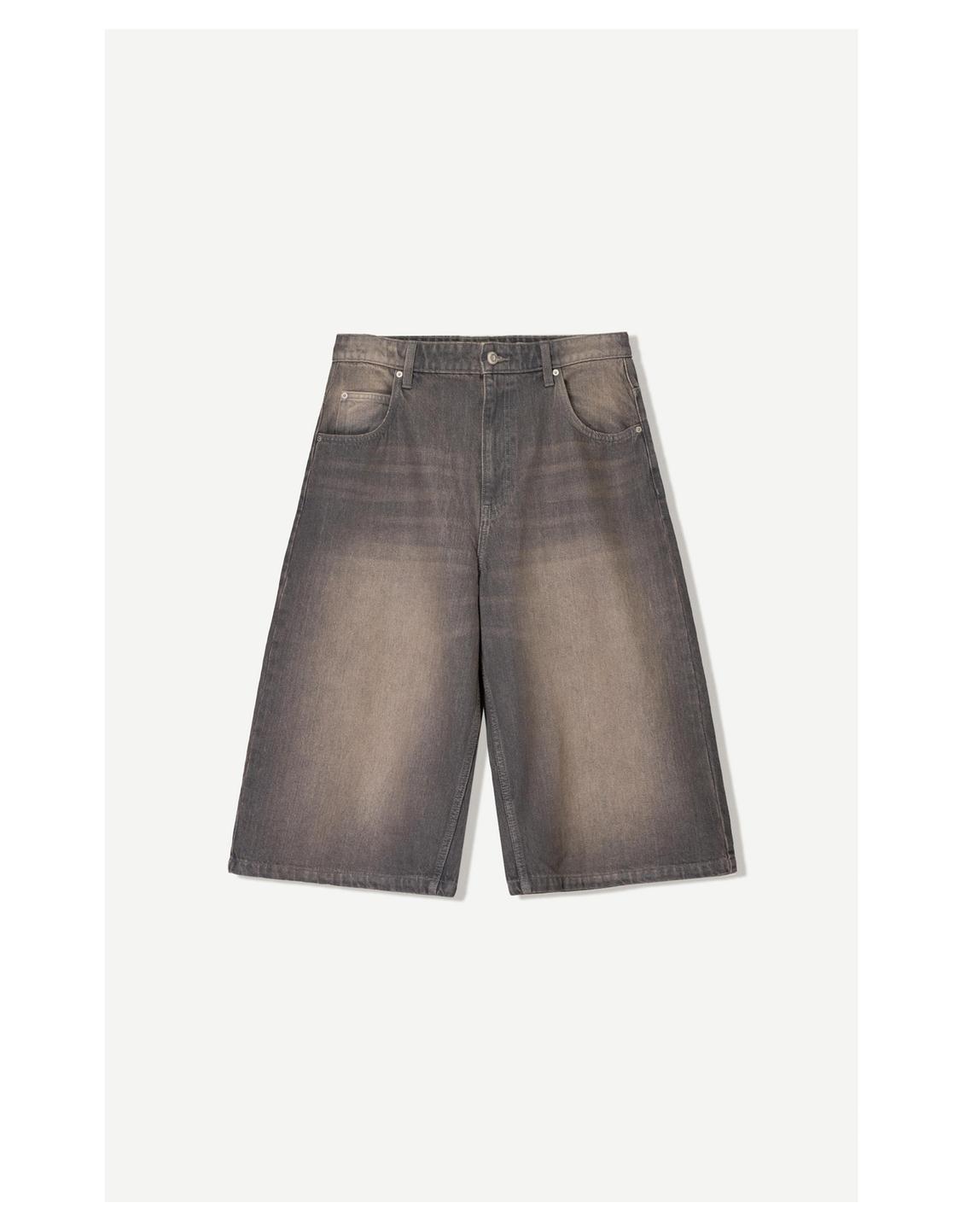 Super baggy denim Bermuda jorts