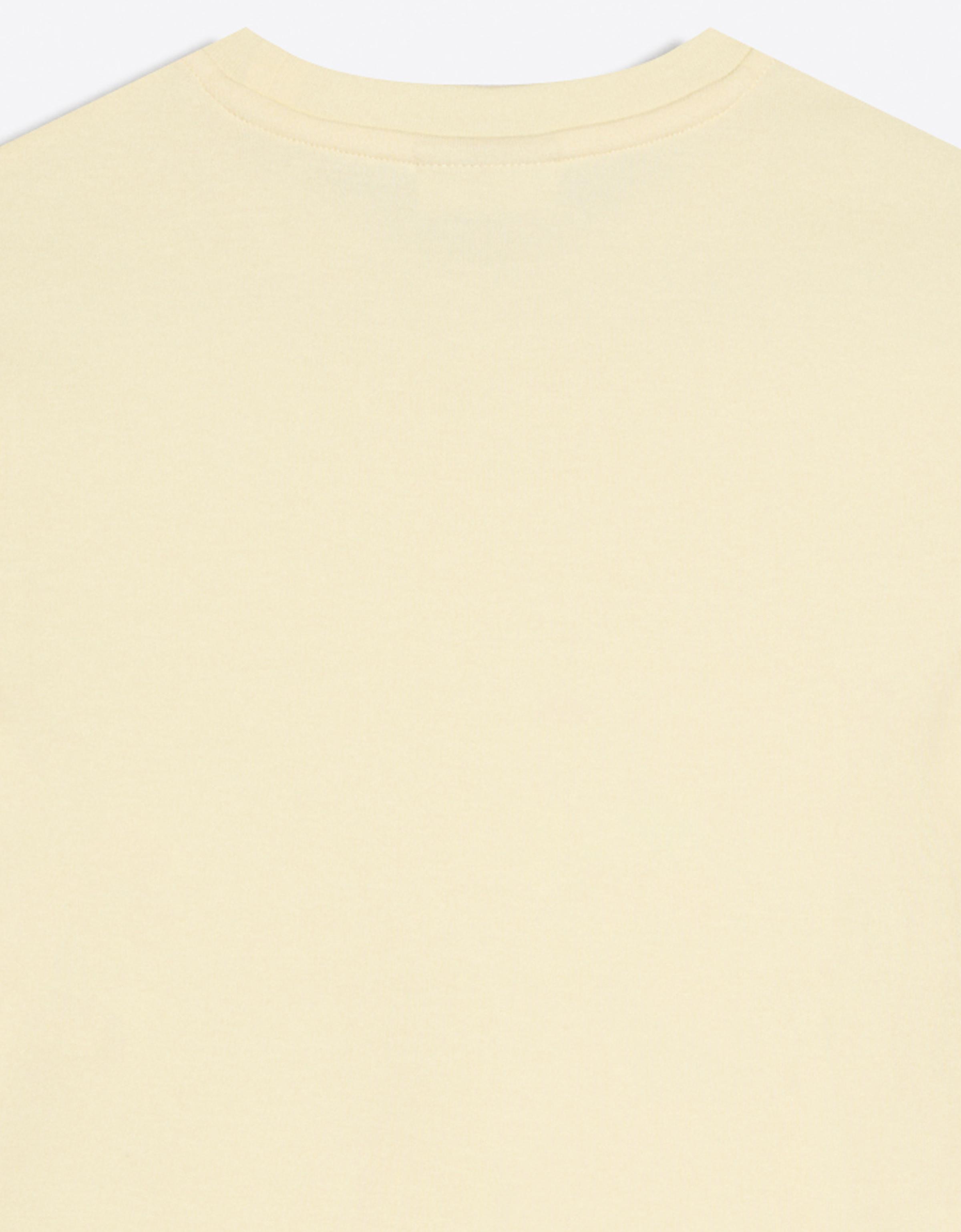 Short sleeve round neck T-shirt — Yellow