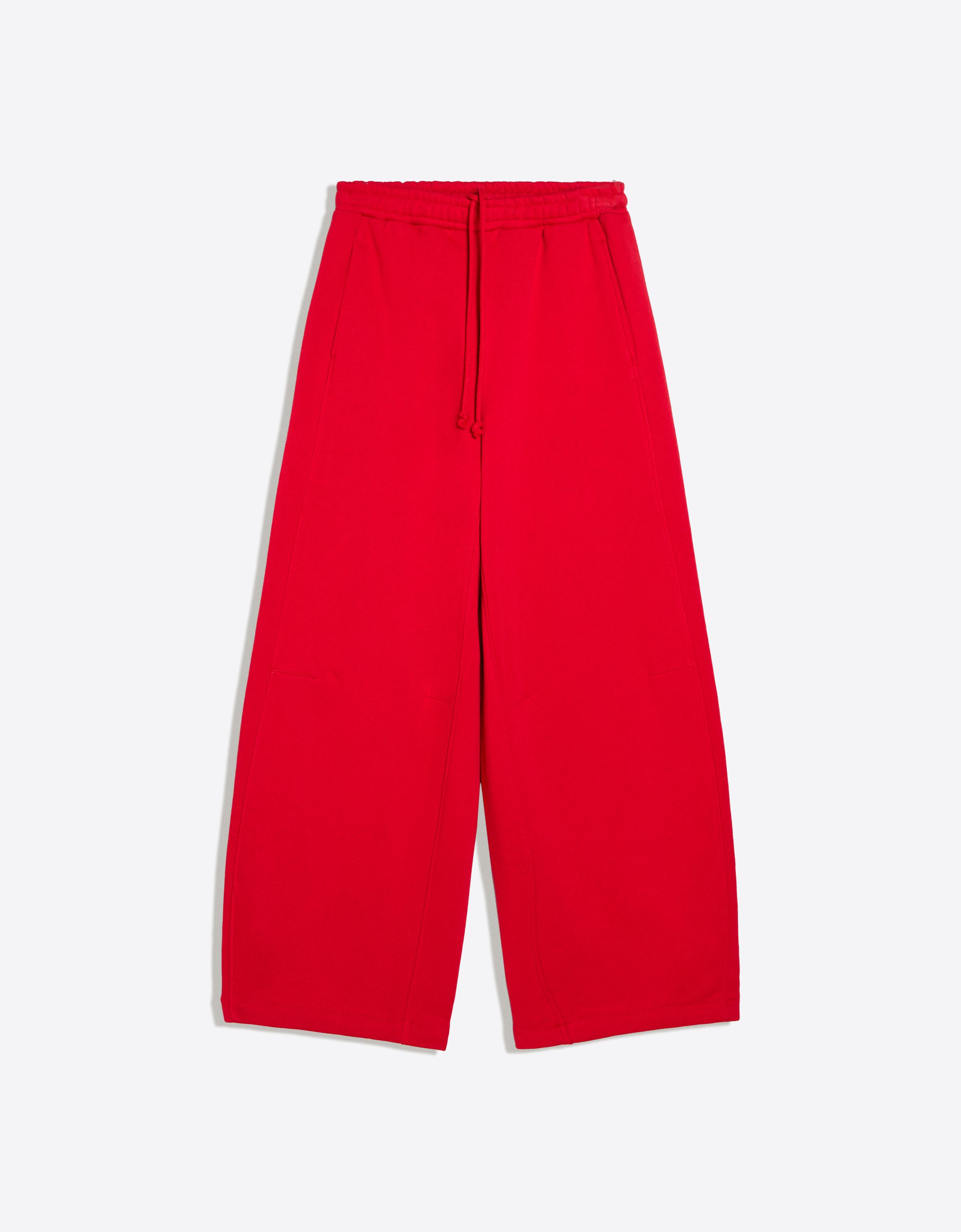 Plush parachute trousers — Red