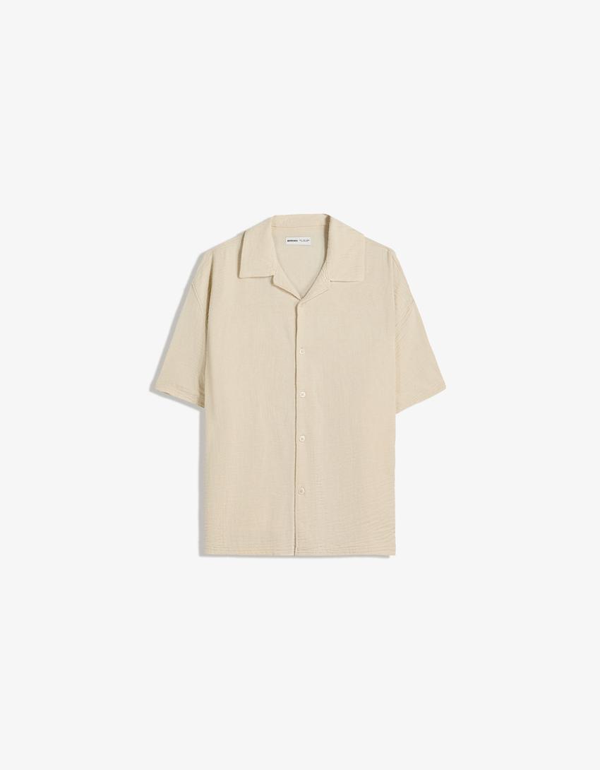 Ensemble chemise et pantalon-Sable-4