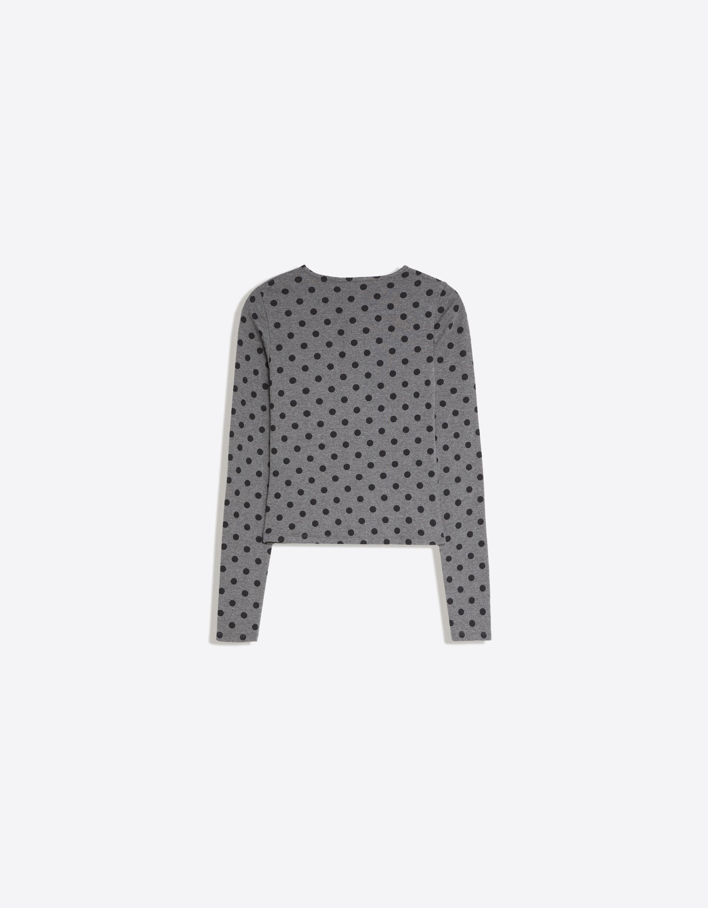 Jacket with neckline split — Dark grey