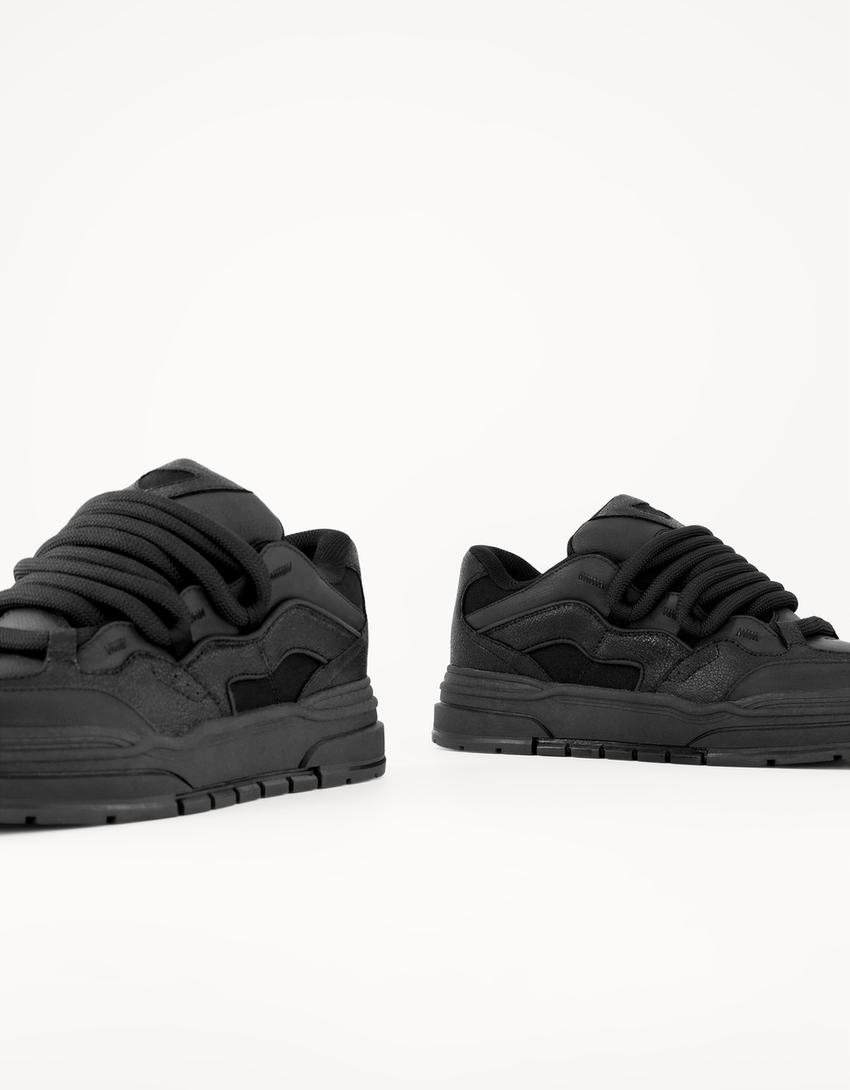 Zapatillas volumen skate-Negro-3
