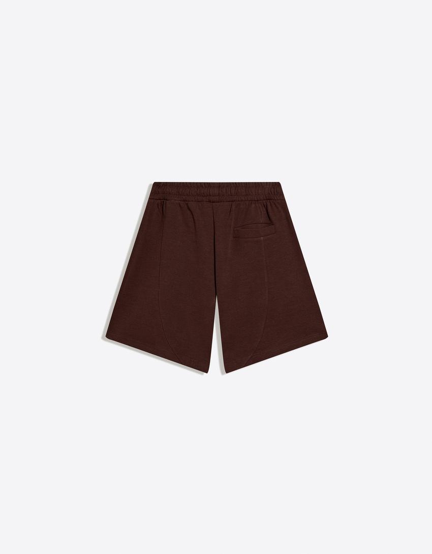 Interlock Bermuda shorts-Brown