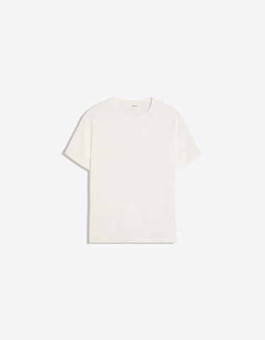 Slim rib short sleeve T-shirt — White 4
