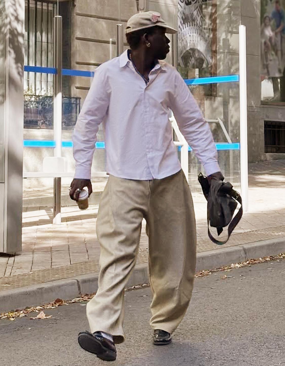 Oversized double sleeve shirt