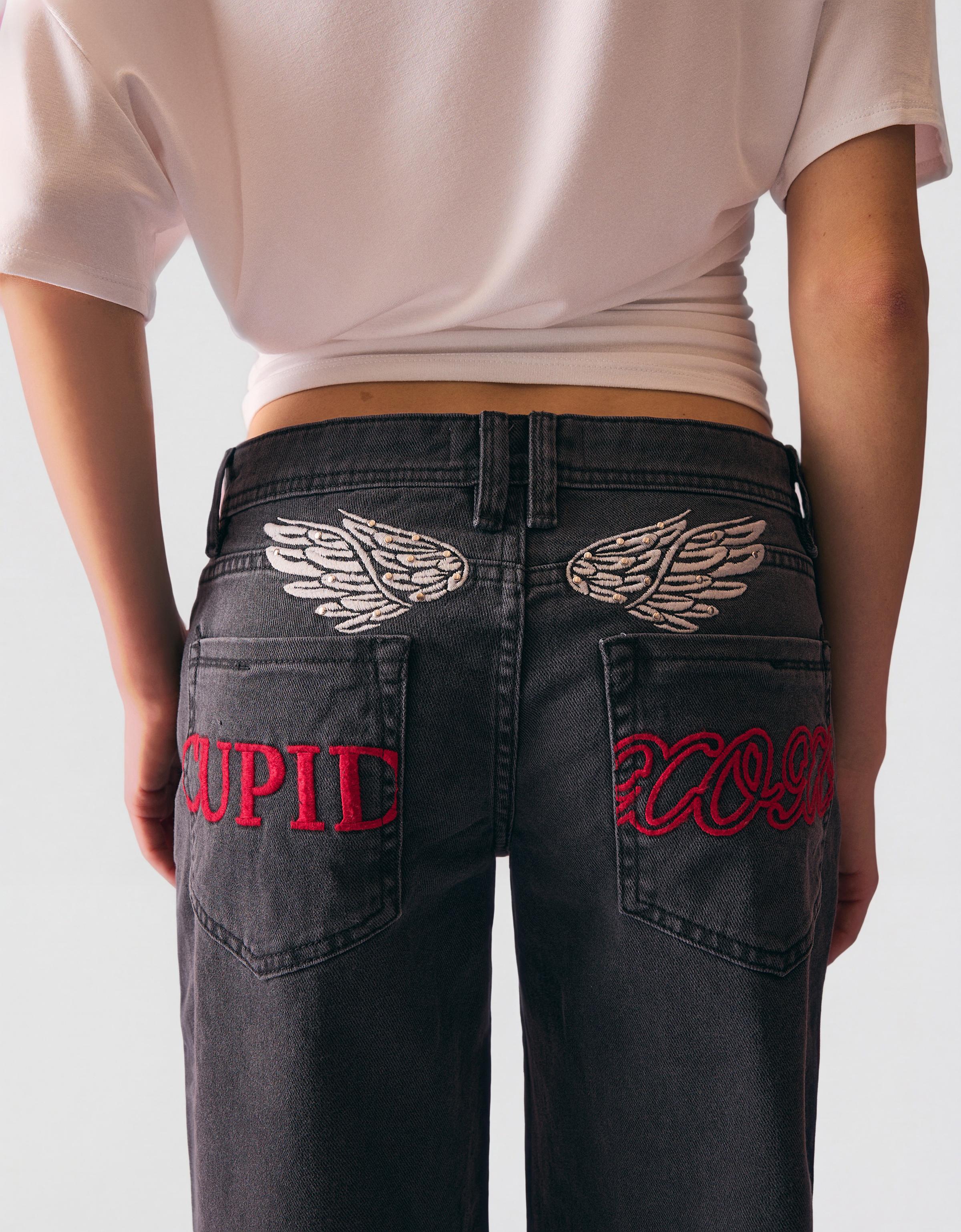 İşlemeli fitilli kumaş pantolon - Görsel 30