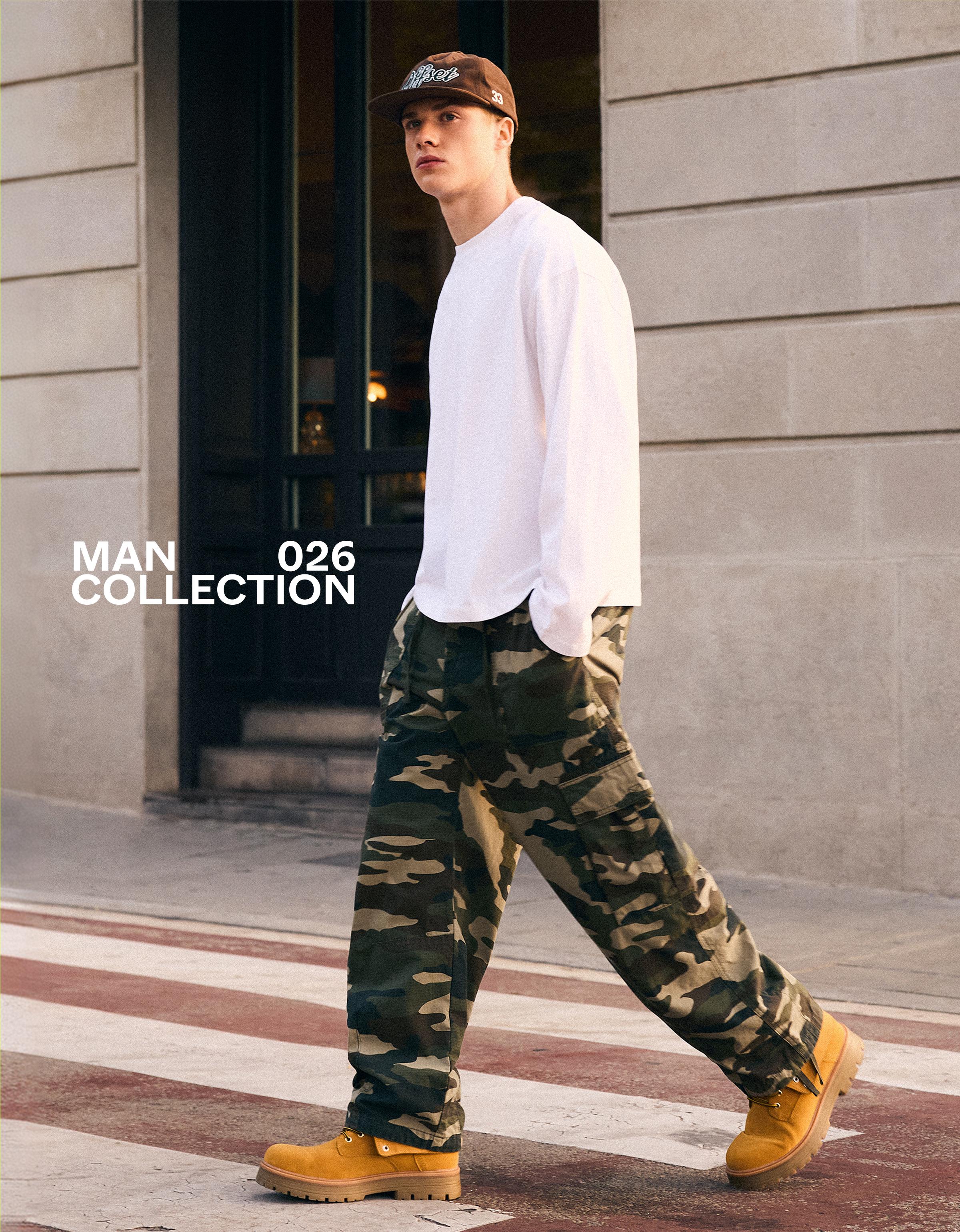 Baggy cargo trousers — Khaki
