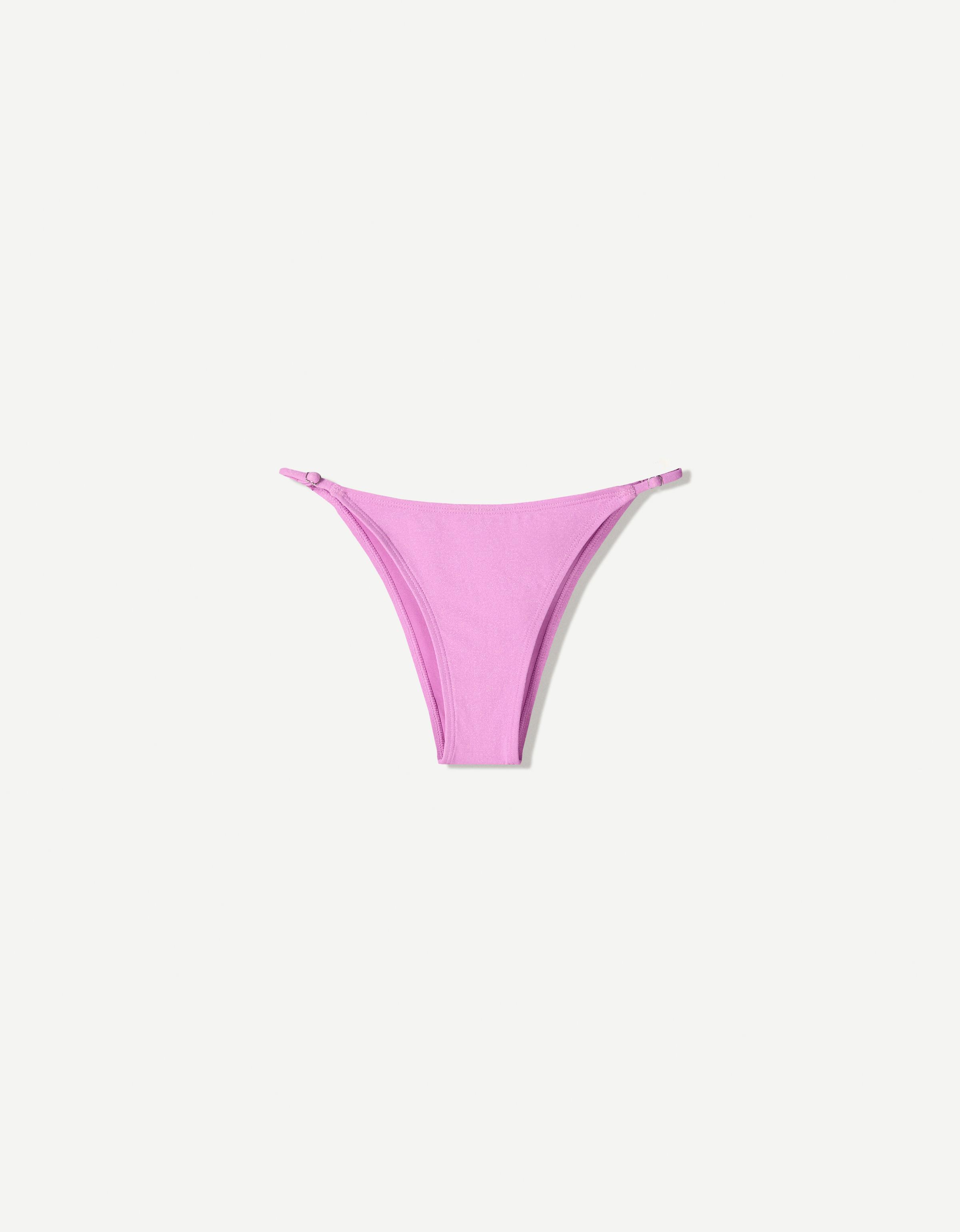 Bershka Bikinihose Mit Glitzer Damen S Violett