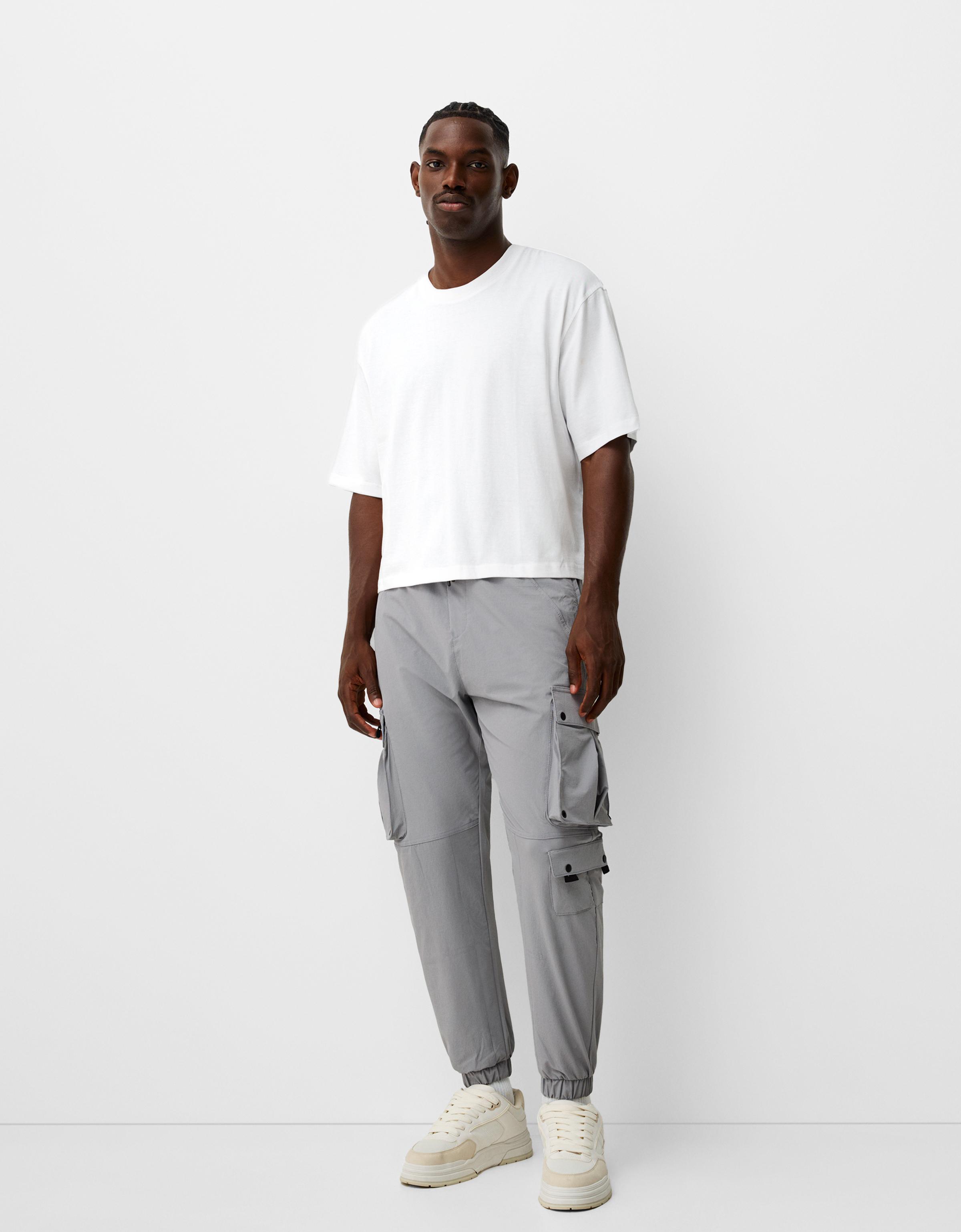 Technical cargo jogger trousers Trousers Men Bershka