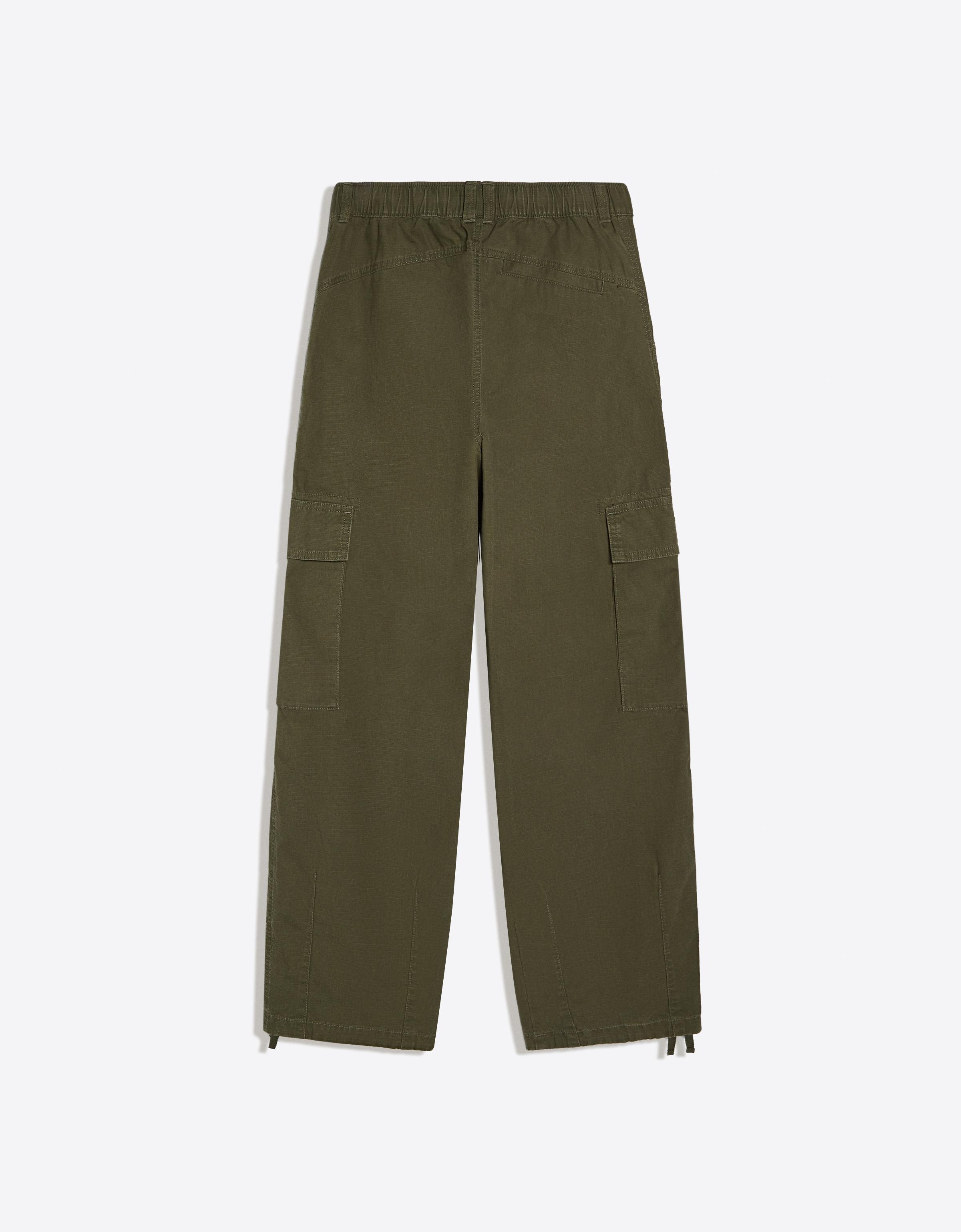 Baggy cargo trousers — Khaki