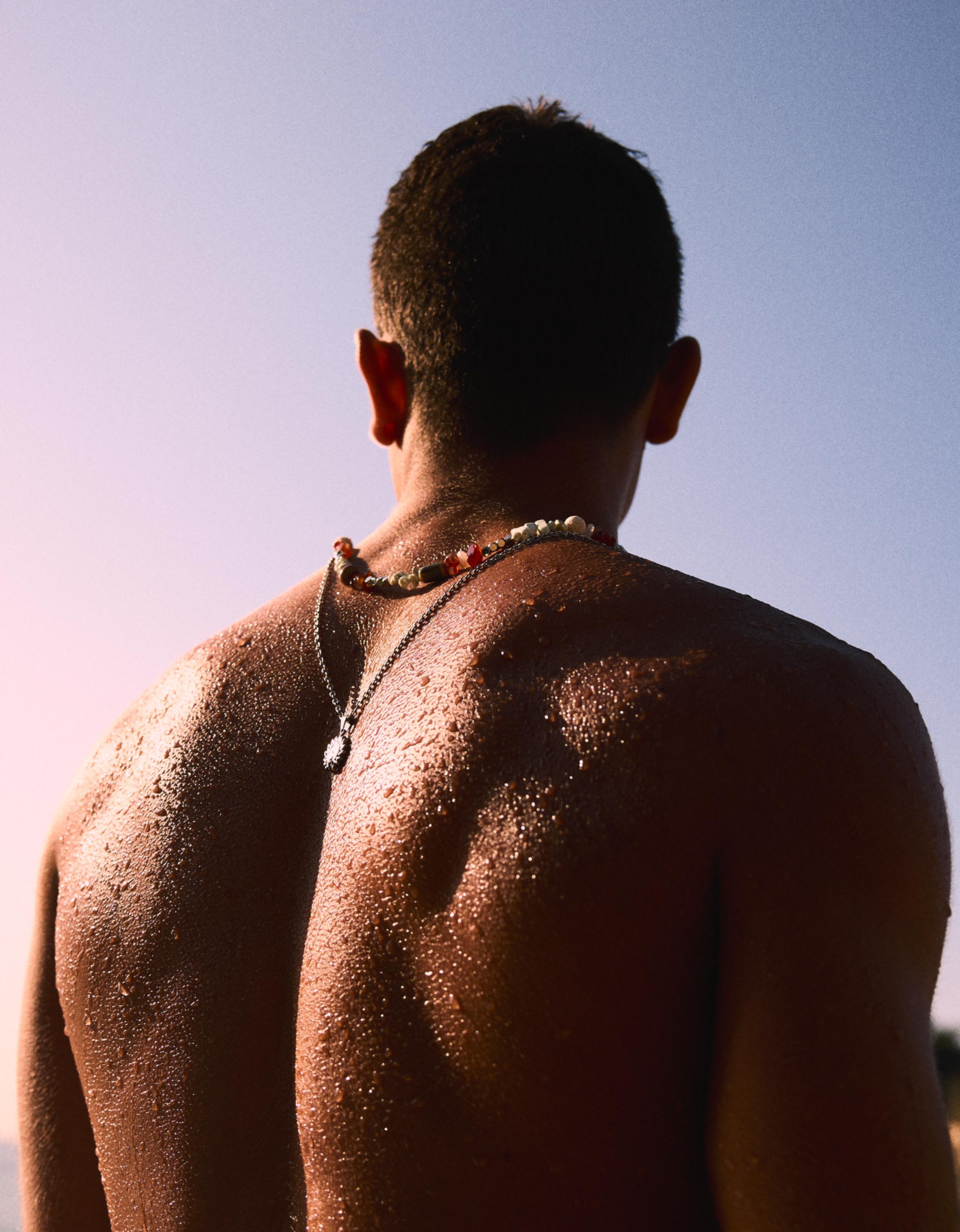 Taşlı ve paslanmaz çelik kolye - Görsel 12