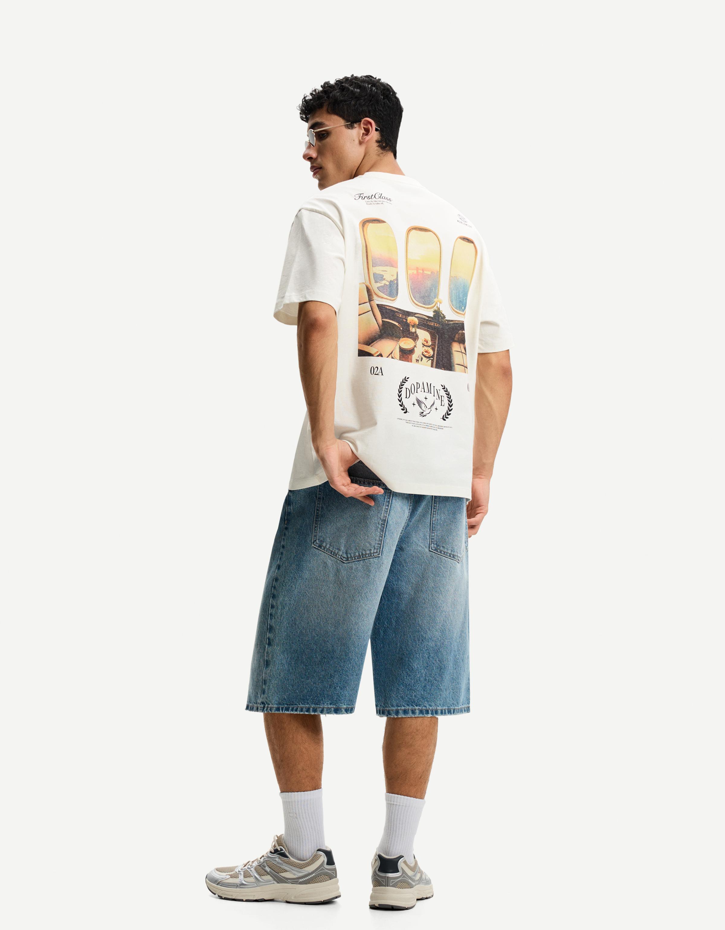 Short sleeve T-shirt with print - T-shirts - Men | Bershka