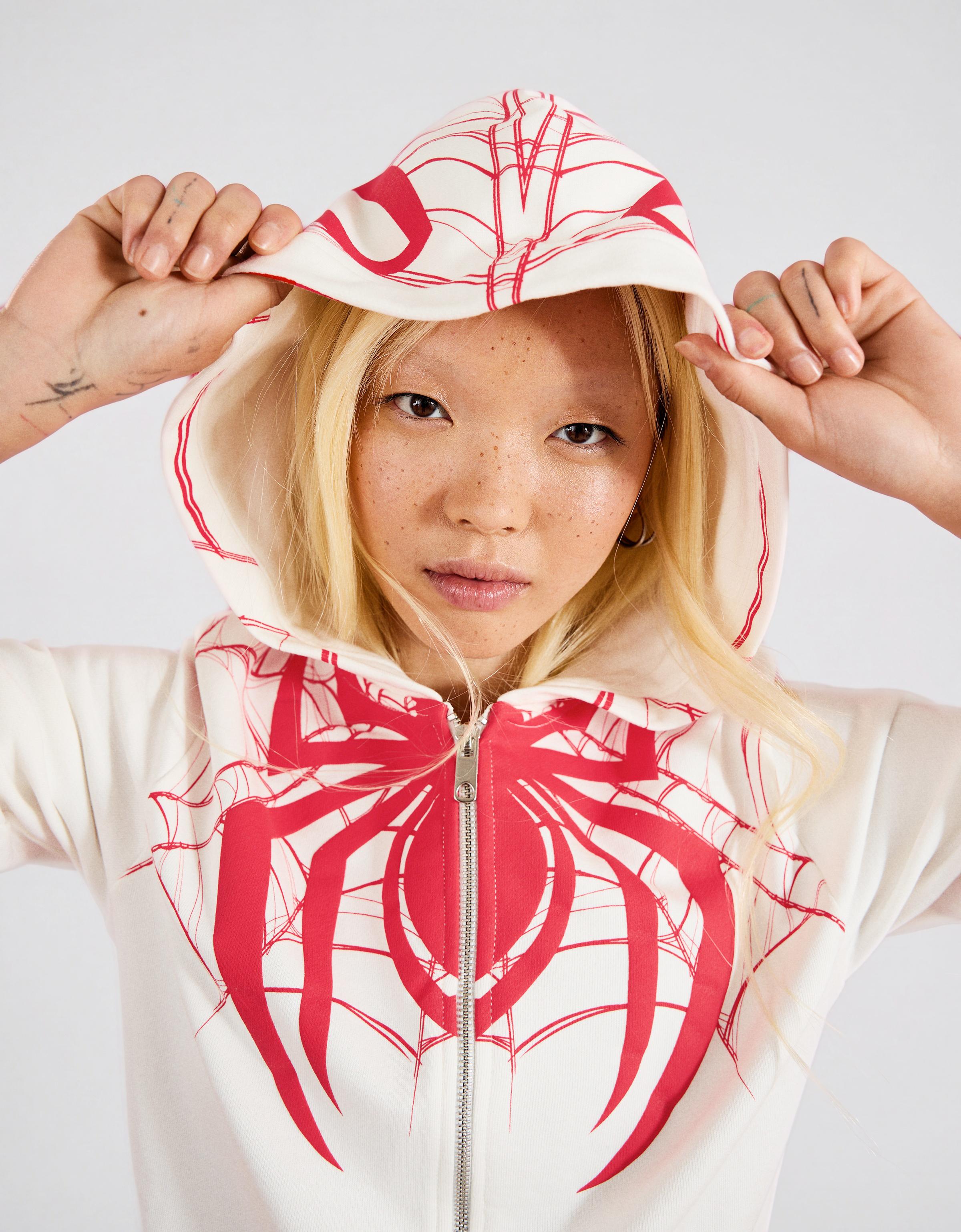 SPIDER-MAN print hoodie — Off white
